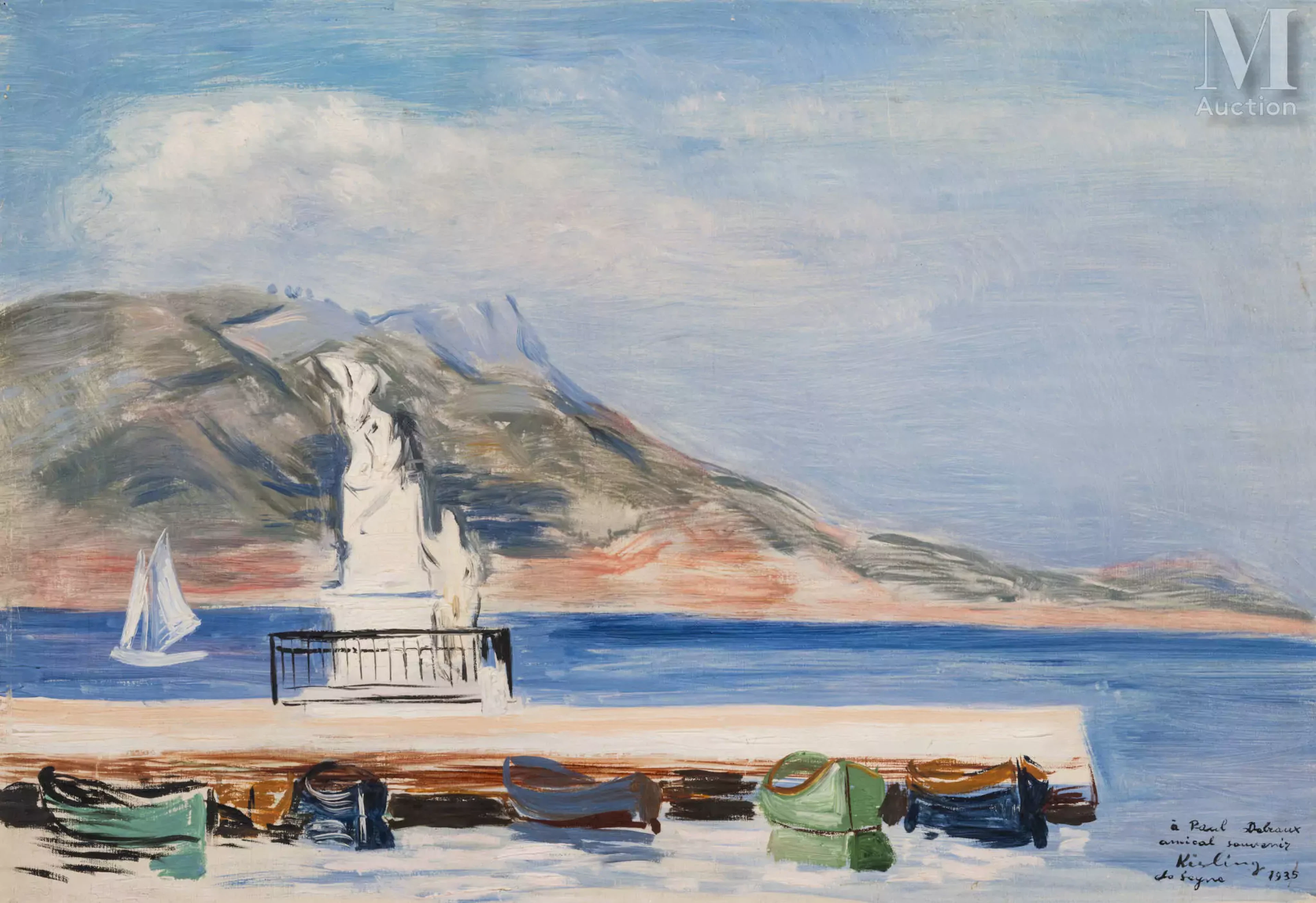 Moïse KISLING (Cracovie 1891 - Sanary sur Mer 1953) La Seyne, la Rade