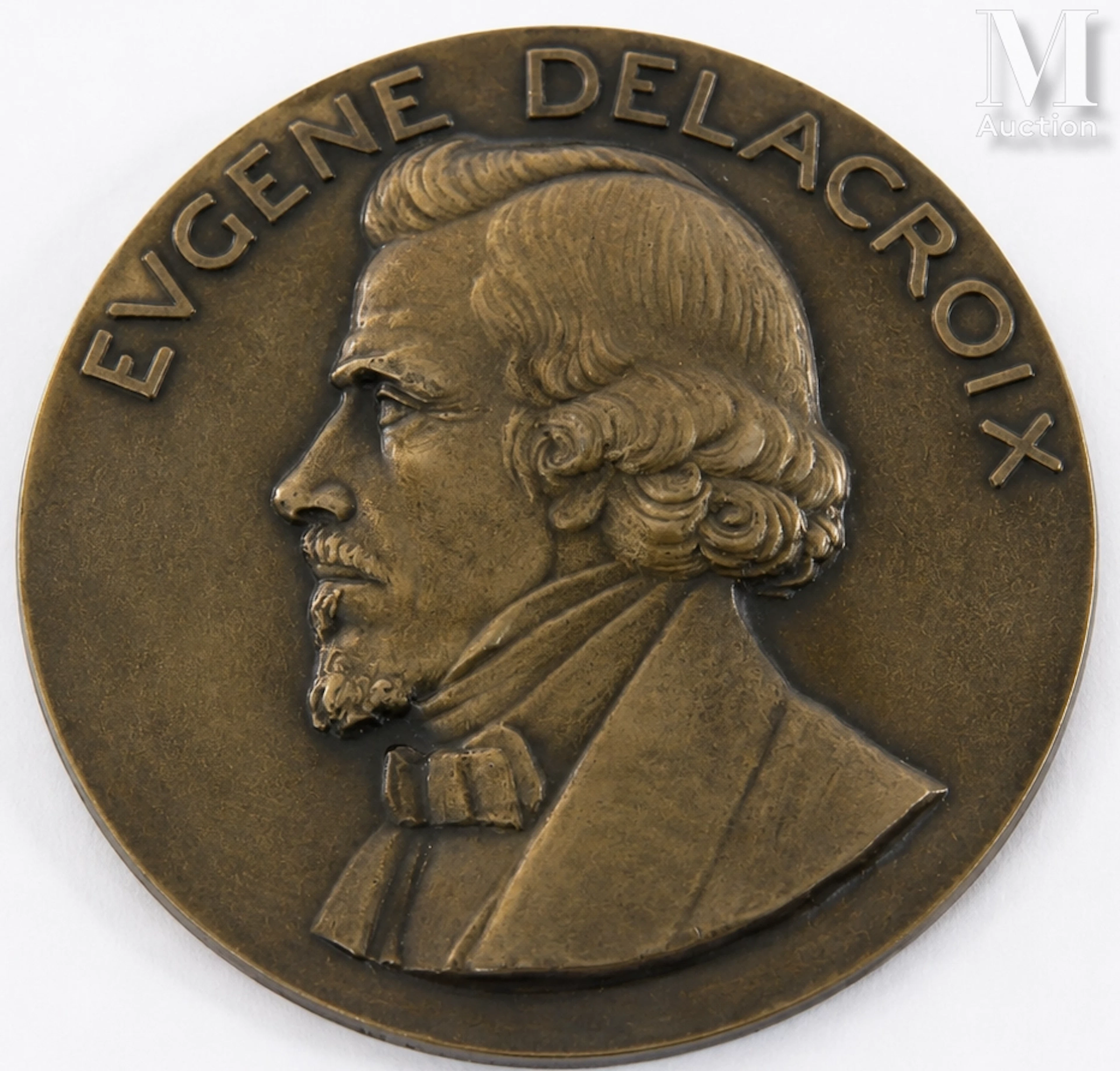 Médaille - P.M. POISSON (d'après) - Eugène Delacroix