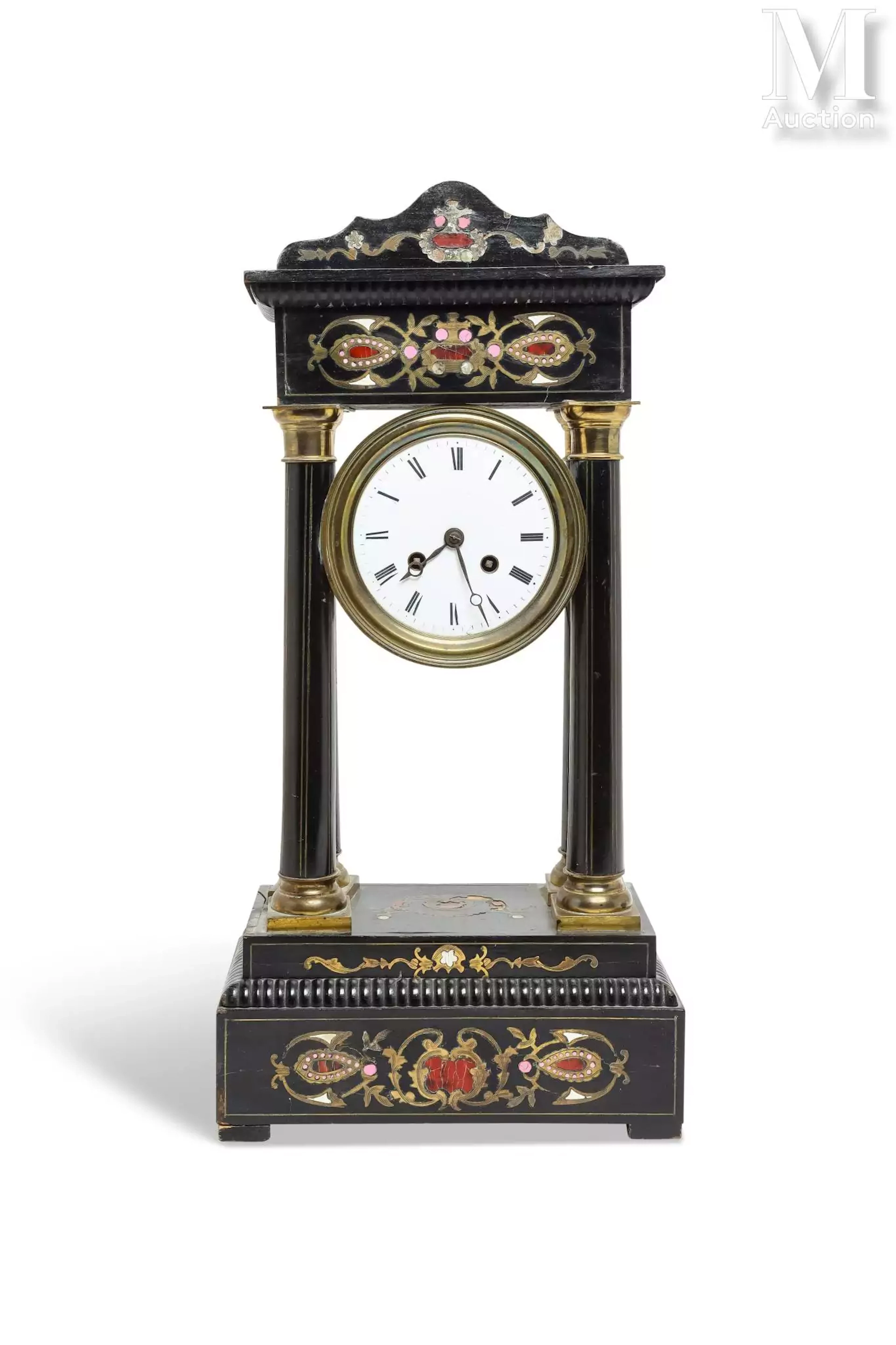 Pendule portique Napoléon III