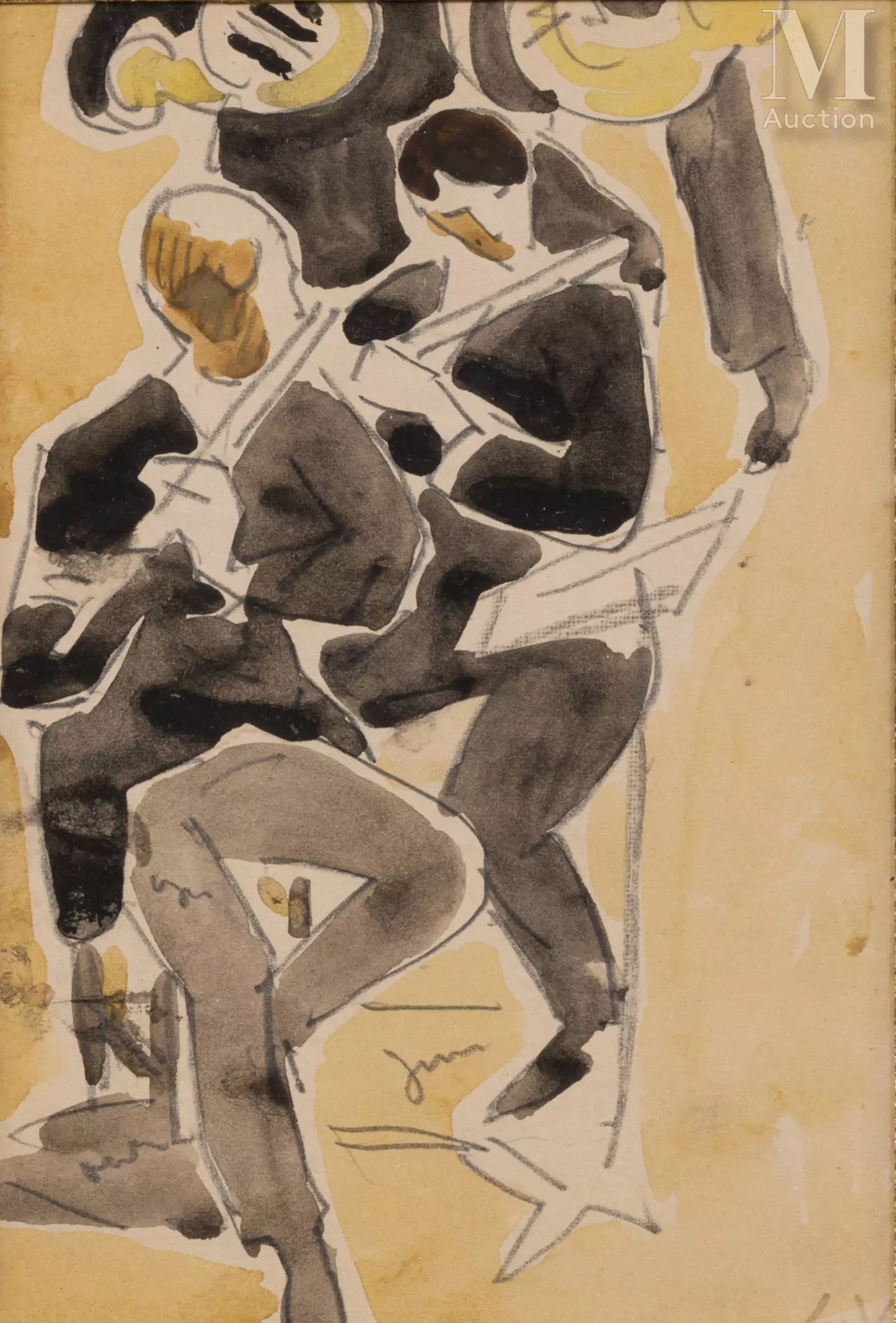 Louis VALTAT (Dieppe 1869 - Paris 1952) Les flûtistes, vers 1925