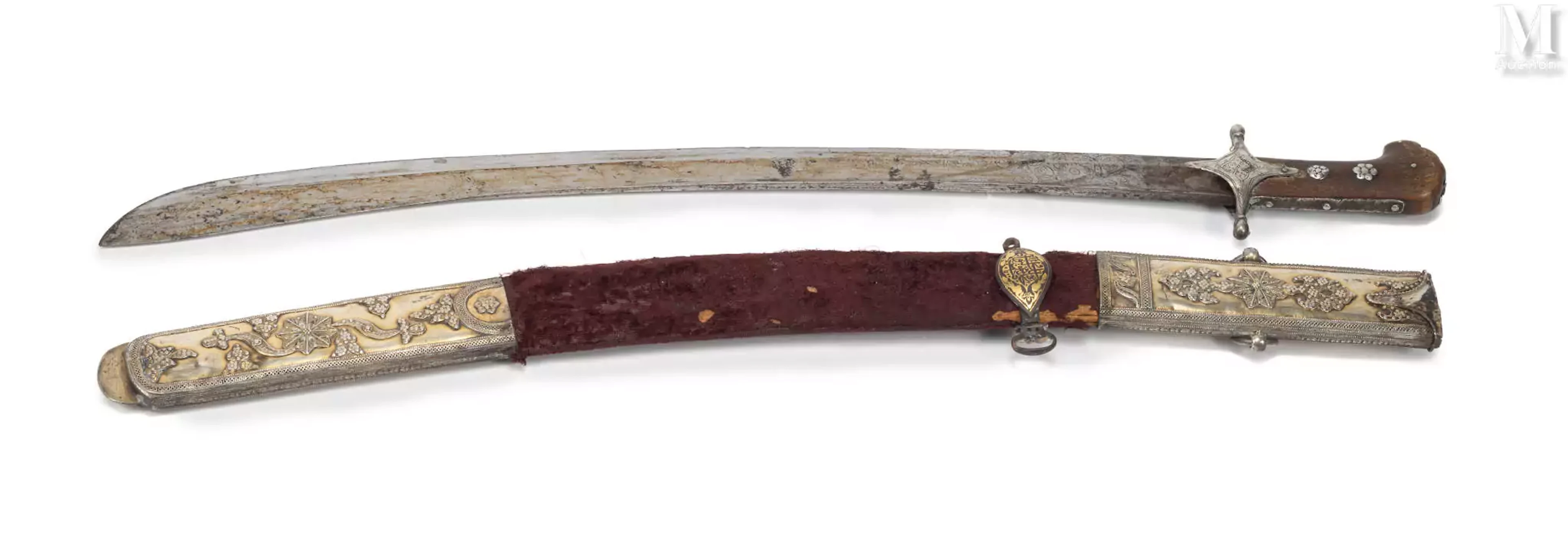 PENINSULE ARABIQUE, XIXème siècle Sabre arabe