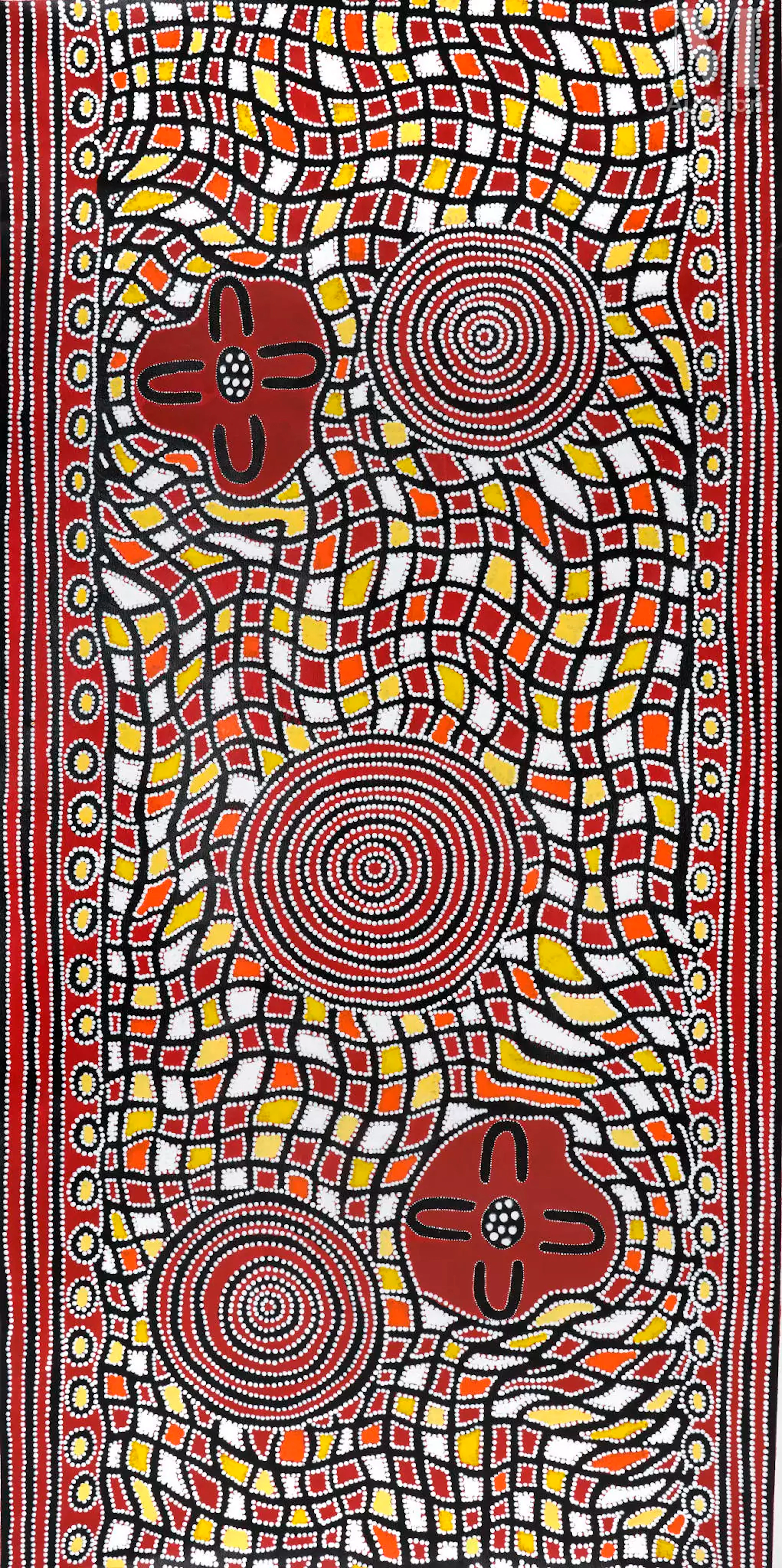 Janet Long Nakamarra (1960 - ) Pirnki - Cave Dreaming, 2013