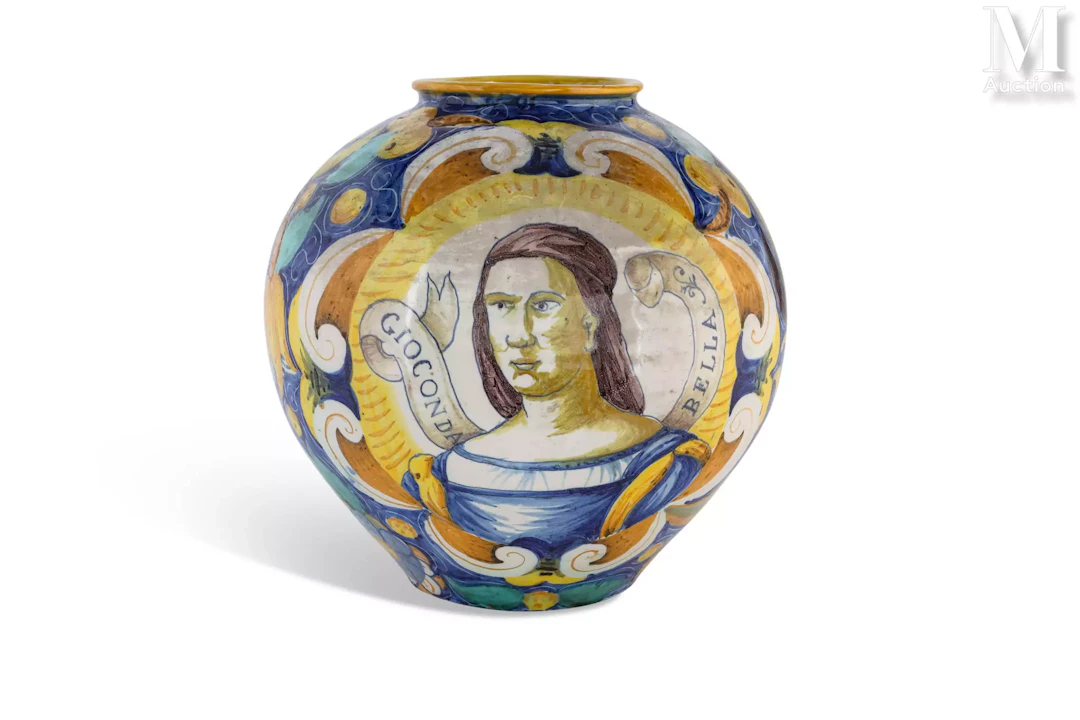 FLORENCE vers 1900, Atelier d'Ulisse CANTAGALLI Vase boule