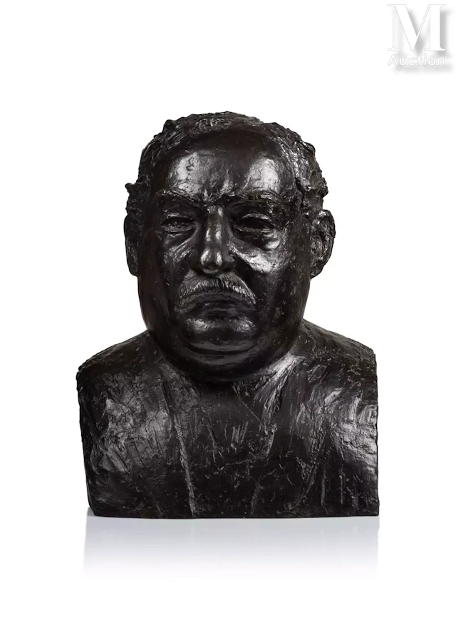 Othon COUBINE (1883 - 1969) Portrait présumé de Paul Claudel