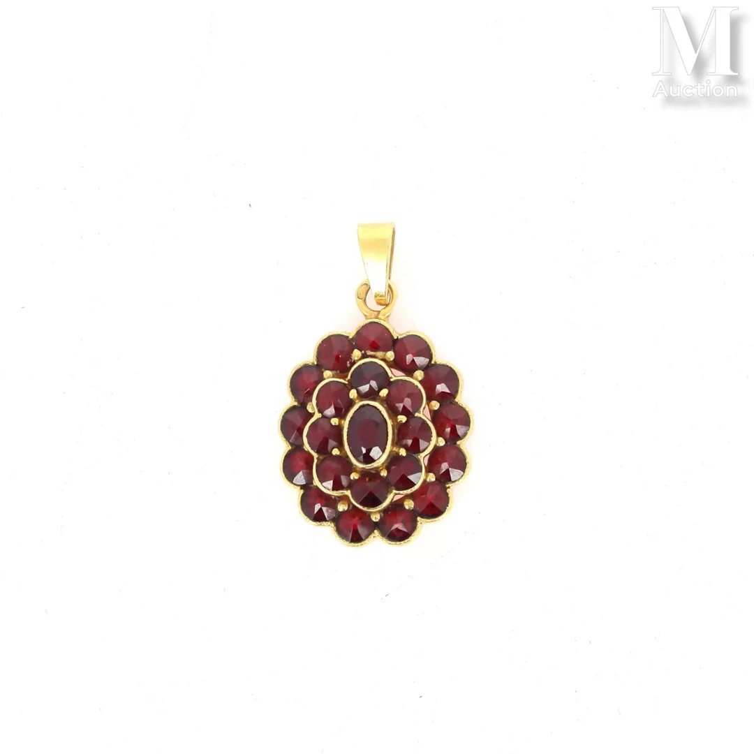 Pendentif grenats
