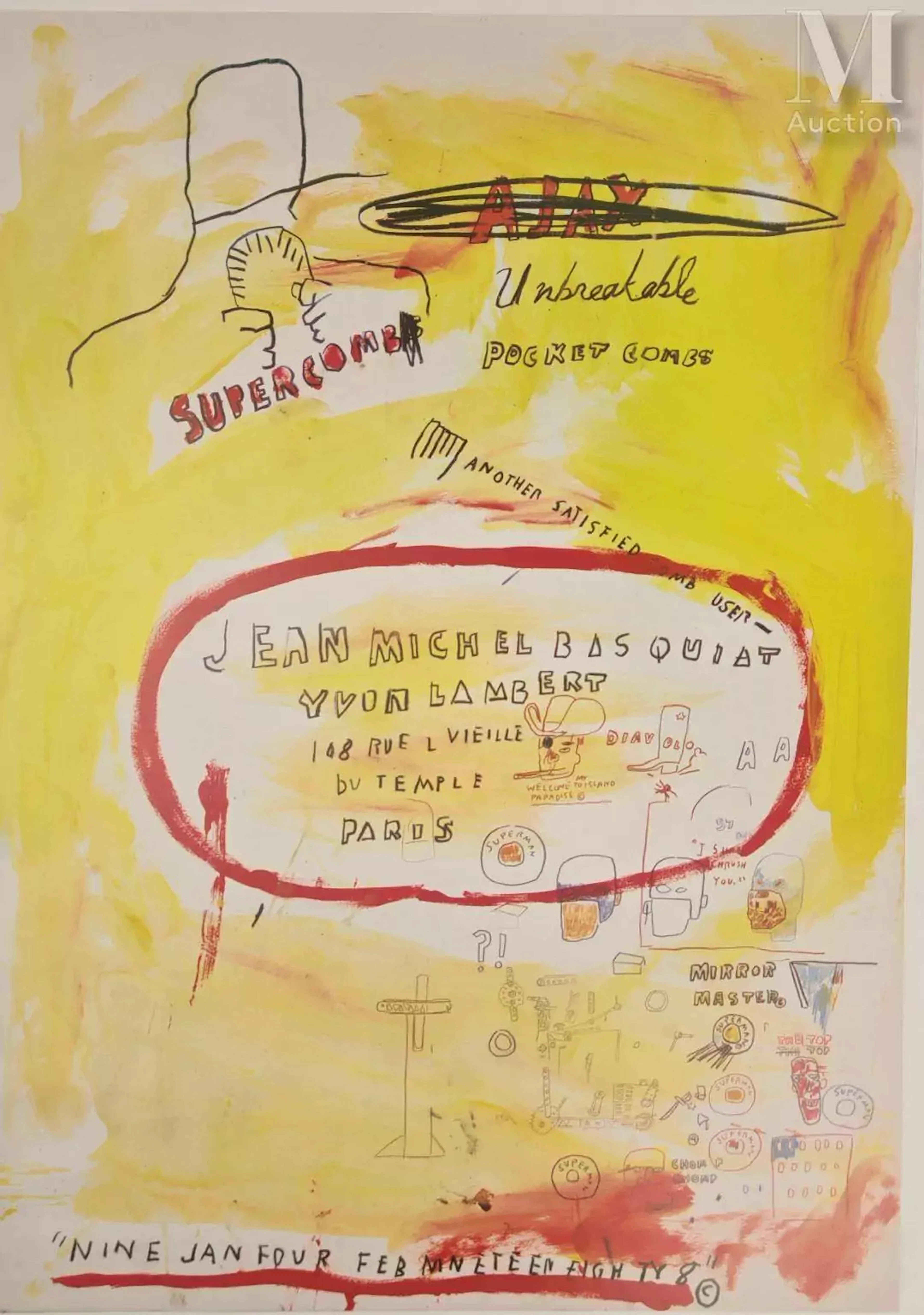 Jean-Michel BASQUIAT (1960-1988), d’après Supercomb