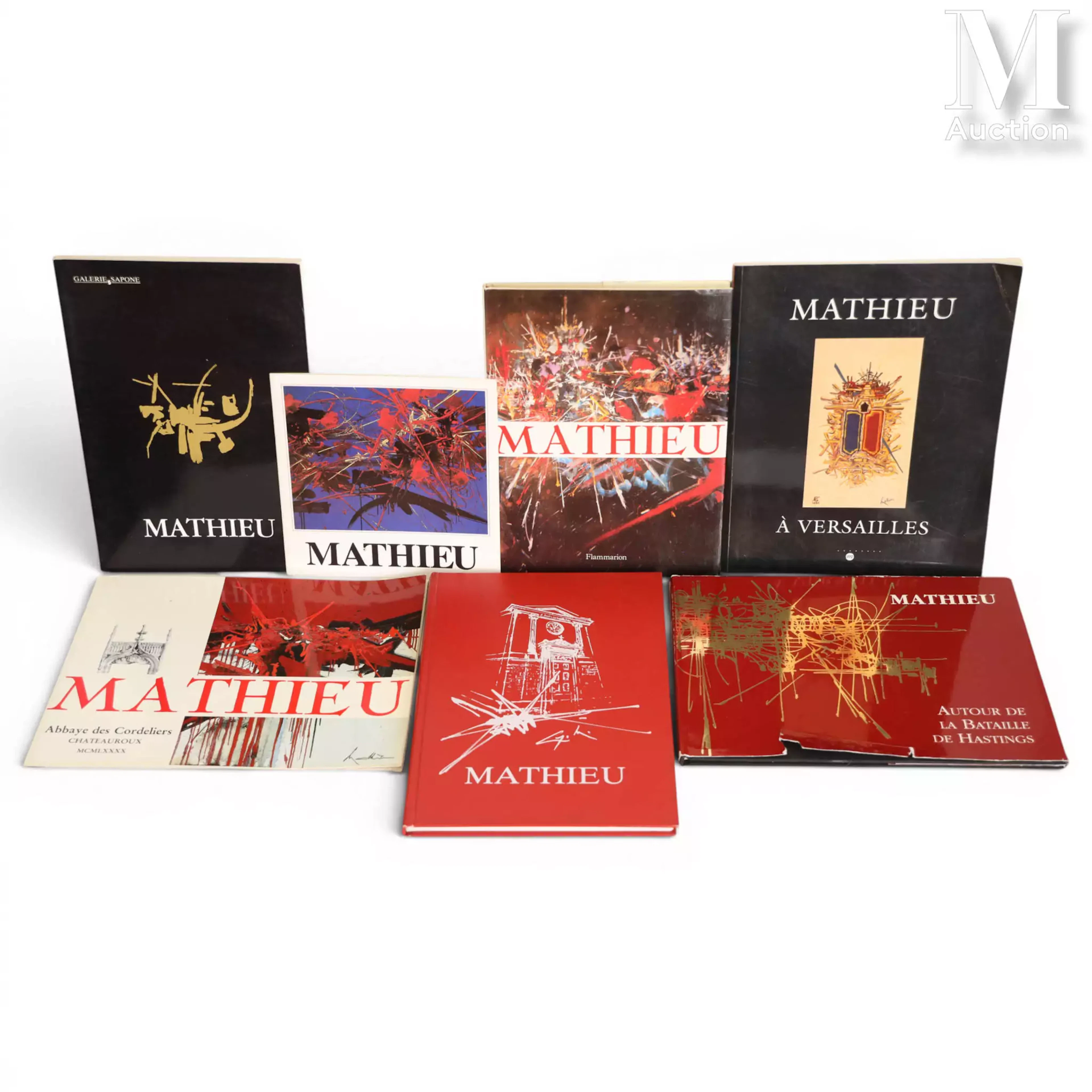 MATHIEU Georges (1921-2012) Ensemble de sept catalogues