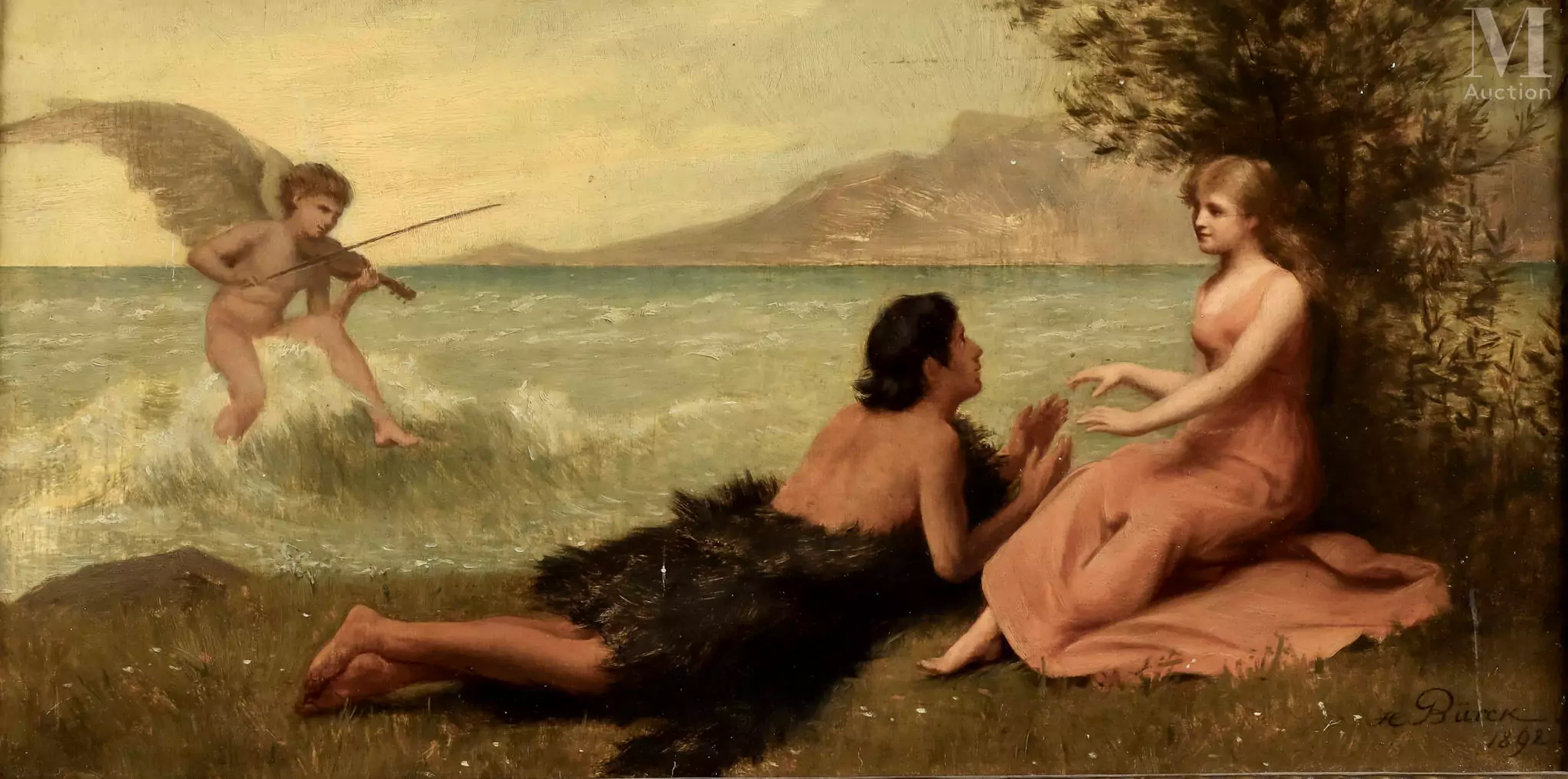 Heinrich BÜRCK (1850-?) La galante séduction
