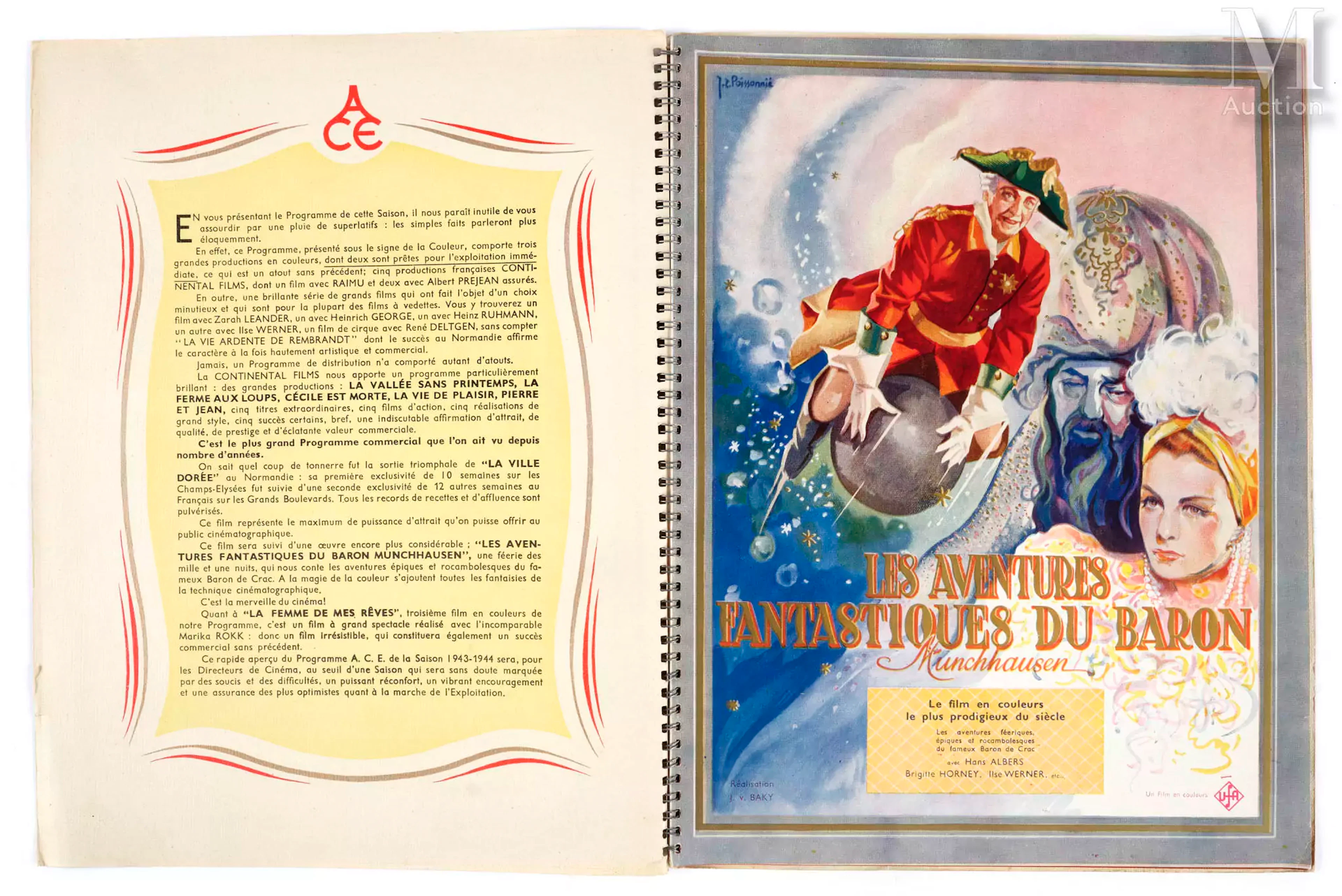 Productions A.C.E. (Alliance Cinématographique Européenne) 1943-1944