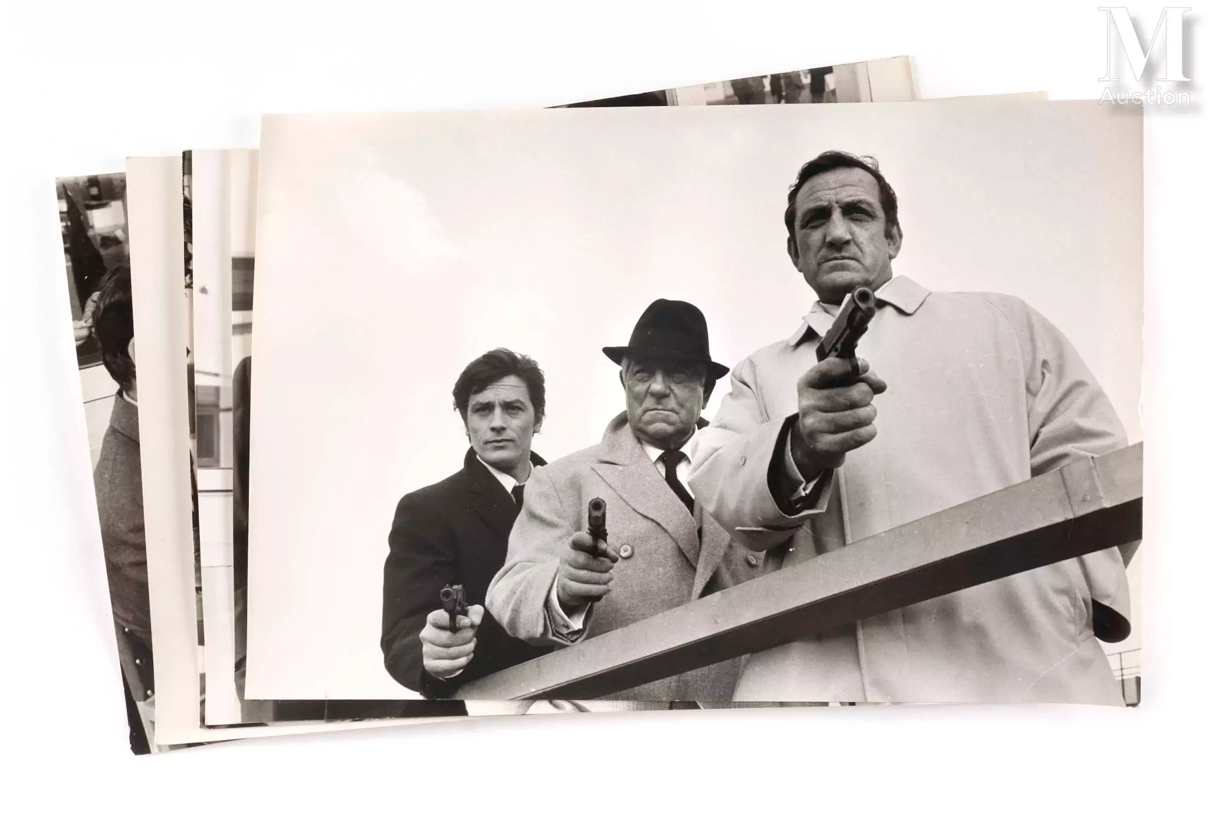 LE CLAN DES SICILIENS Jean Gabin, Alain Delon et Lino Ventura dans
