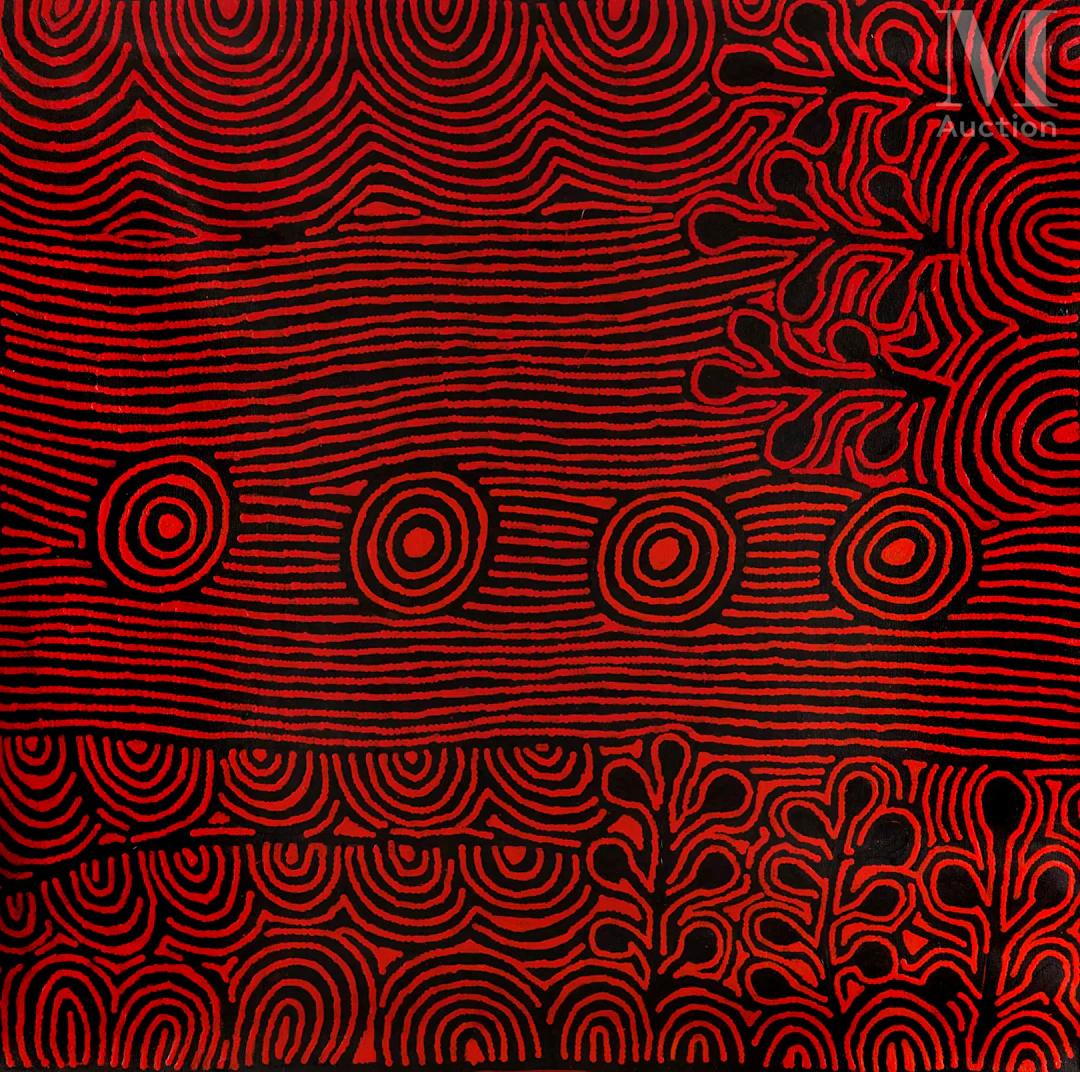Yalti Napangardi (c. 1970 - ) Wild Bush Plum, 2002
