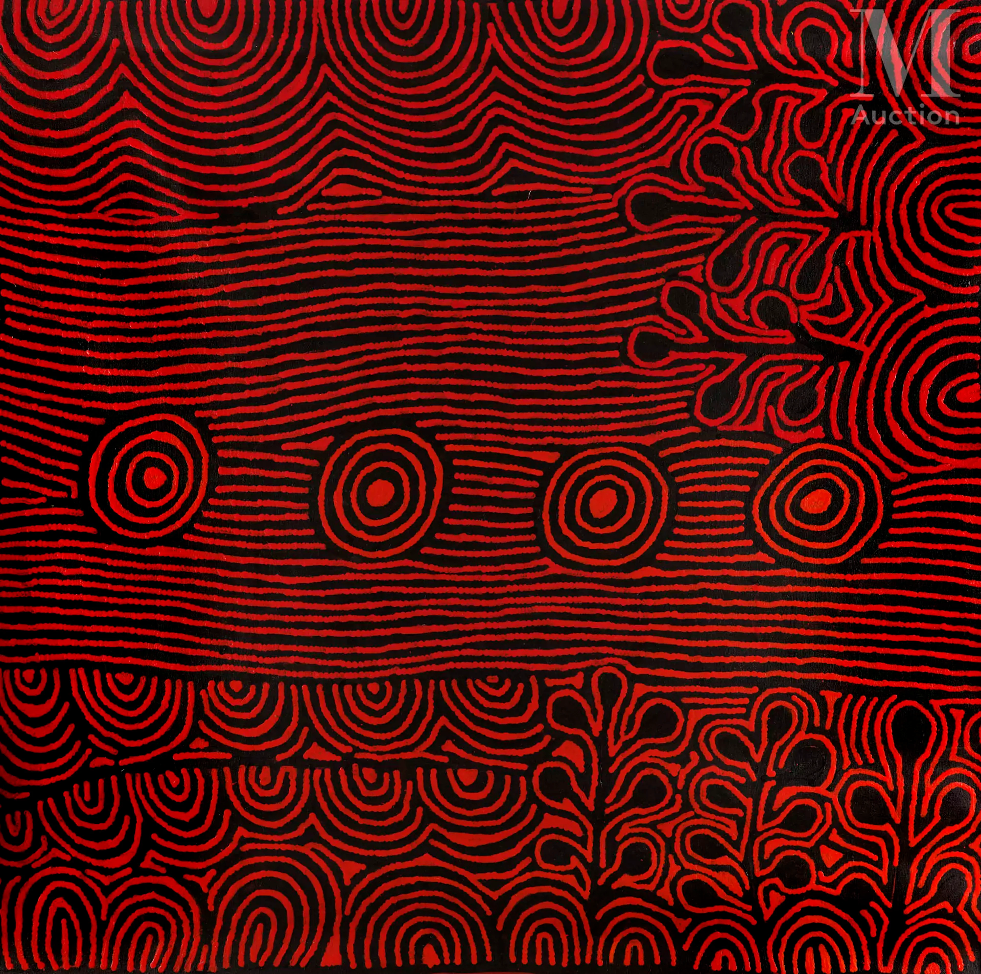 Yalti Napangardi (c. 1970 - ) Wild Bush Plum, 2002