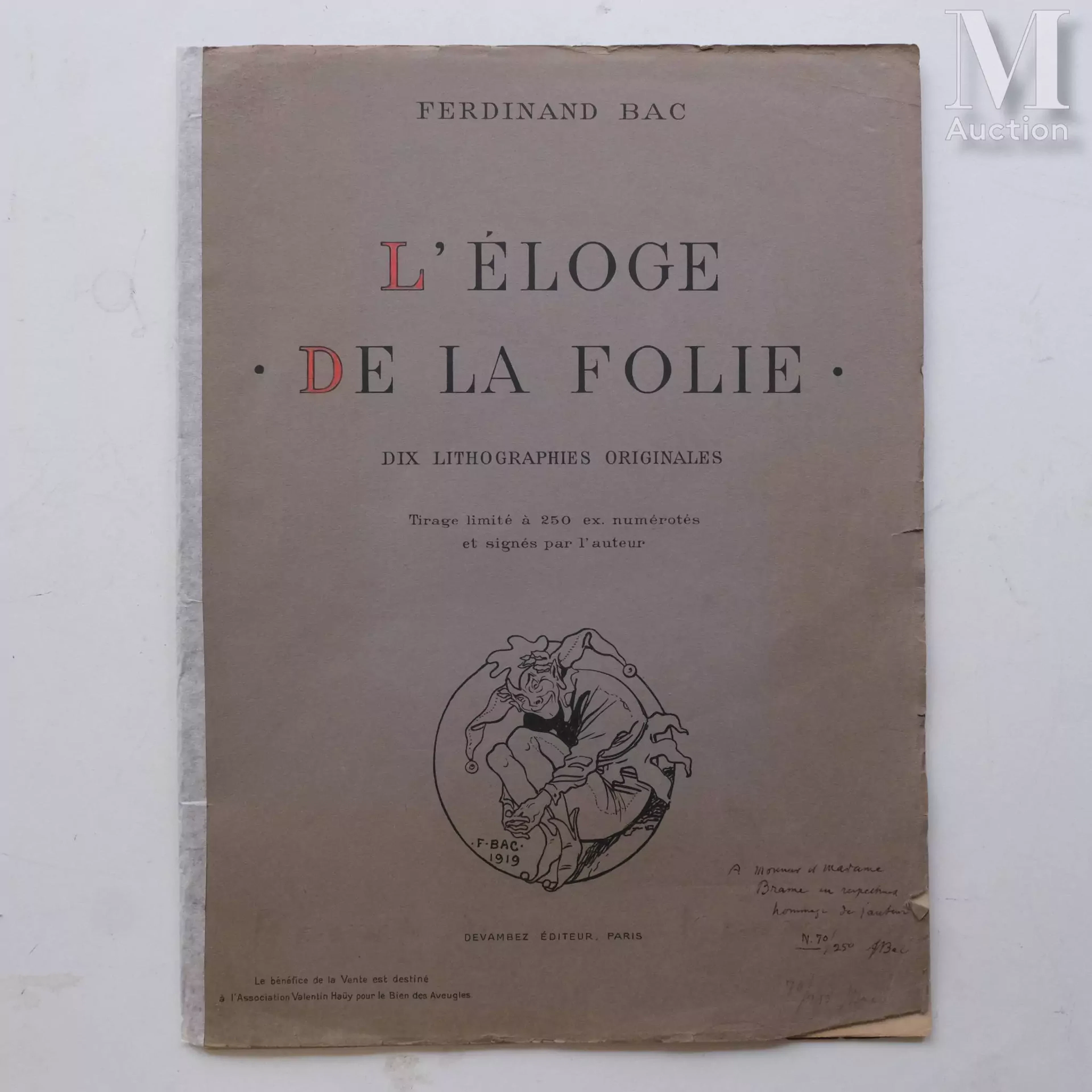 BAC Ferdinand (1859-1952) Dix lithographies "L'éloge de la folie"