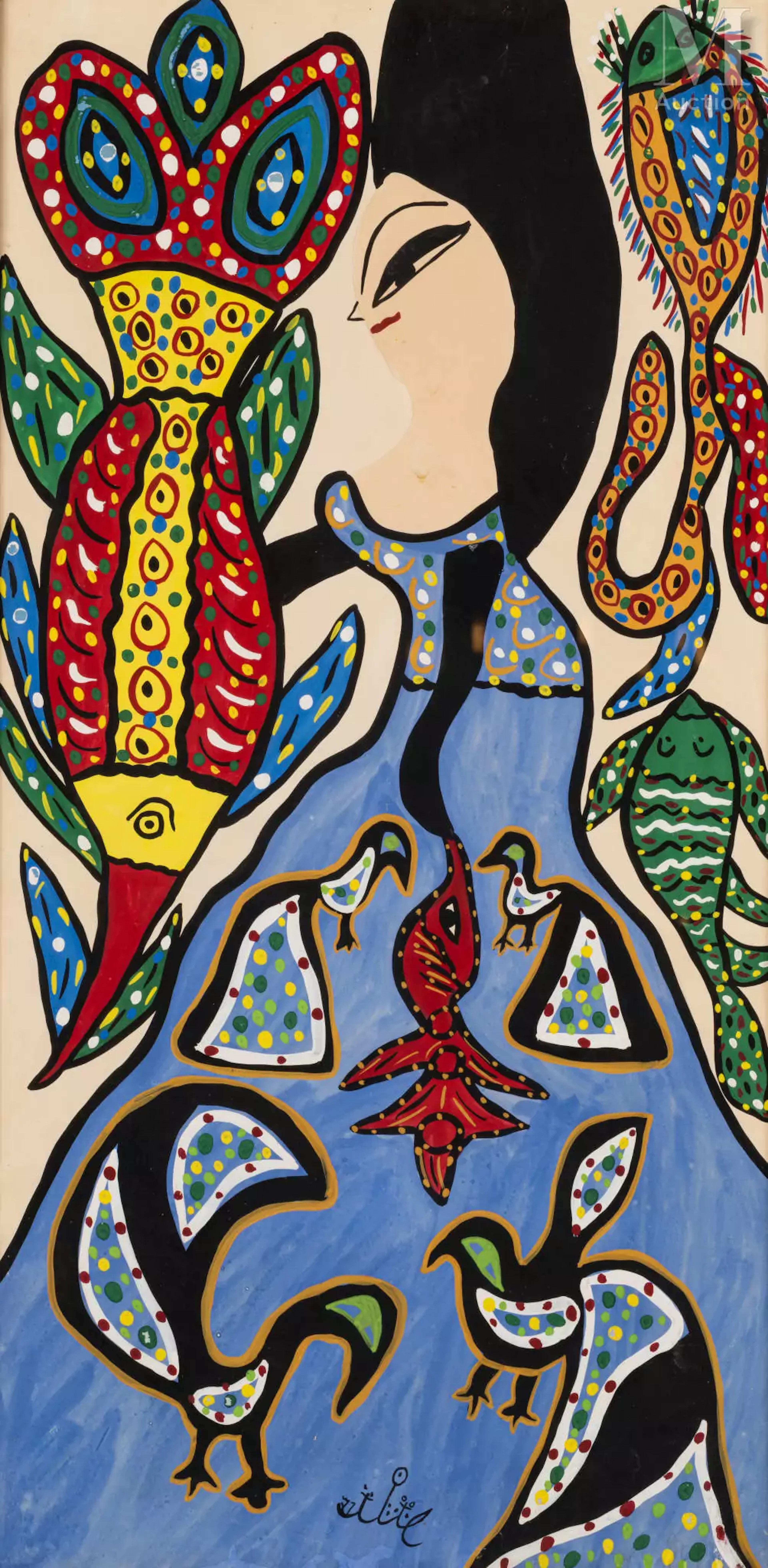 BAYA (Fatma Haddad Mahieddine(Algérie, Bordj el Kiffan 1931 - Blida