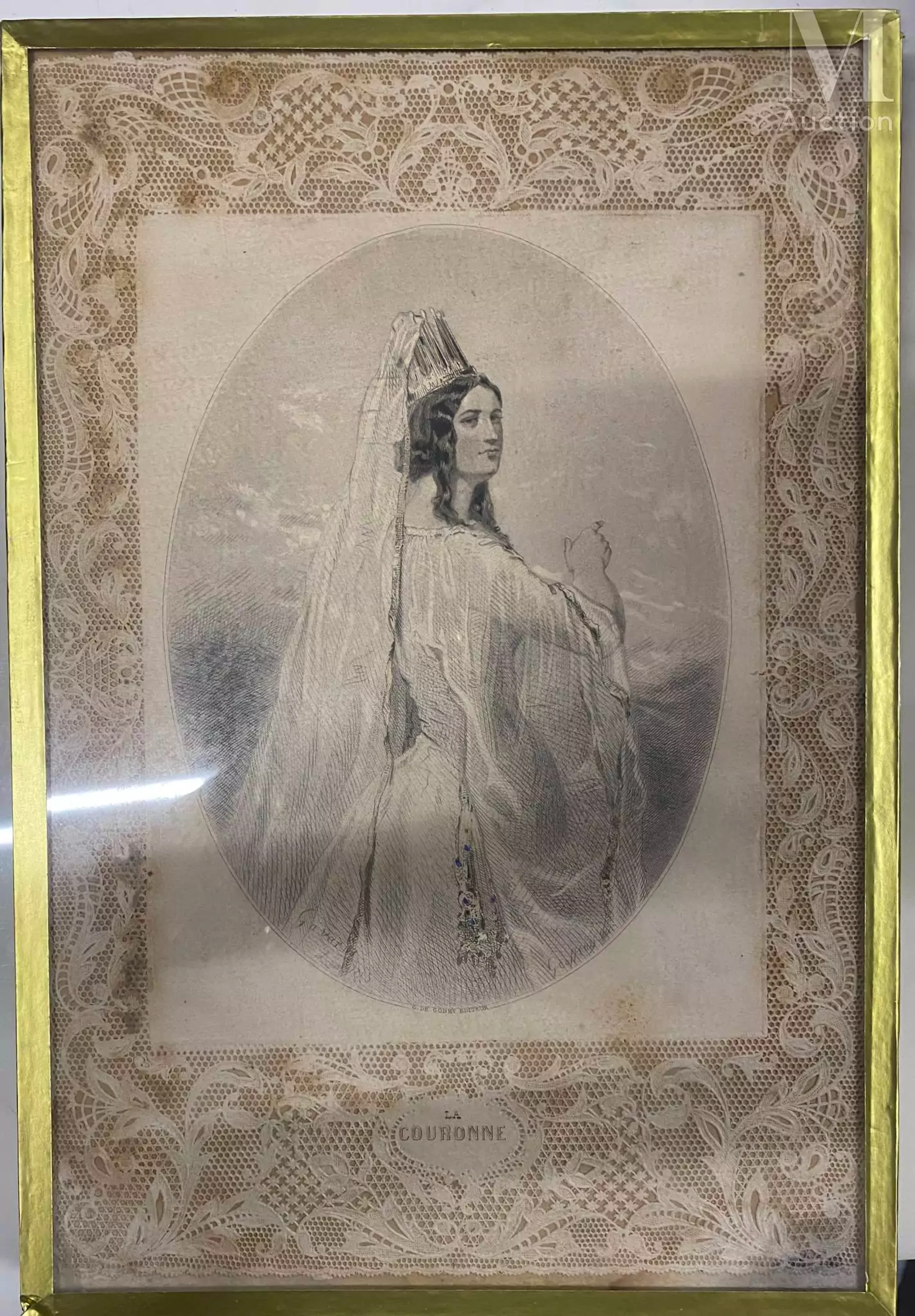 Paul GAVARNI (1804-1866) Le rubis / L'émeraude / Le corail / La couronne