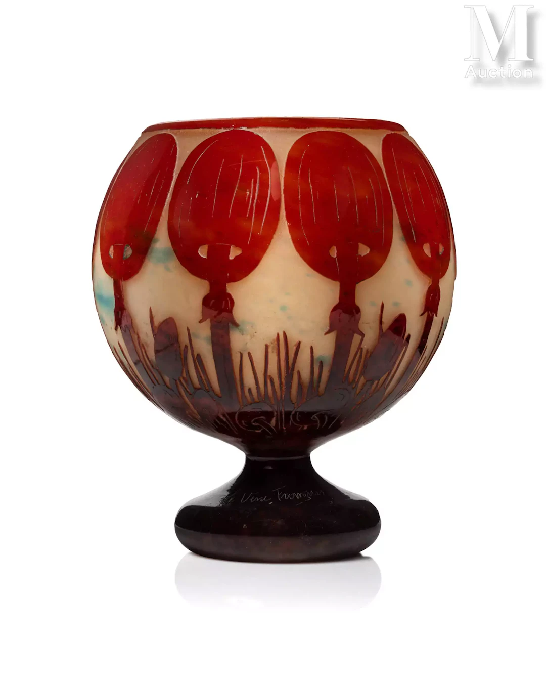 Charles SCHNEIDER (1881 - 1953) - Le Verre Français "Coprins"