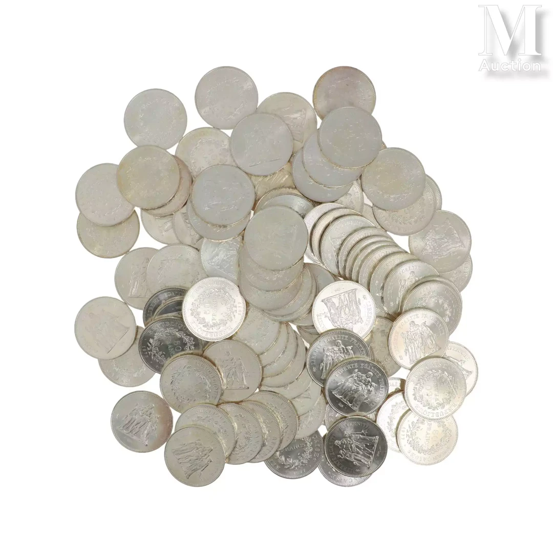 Lot de pièces en argent