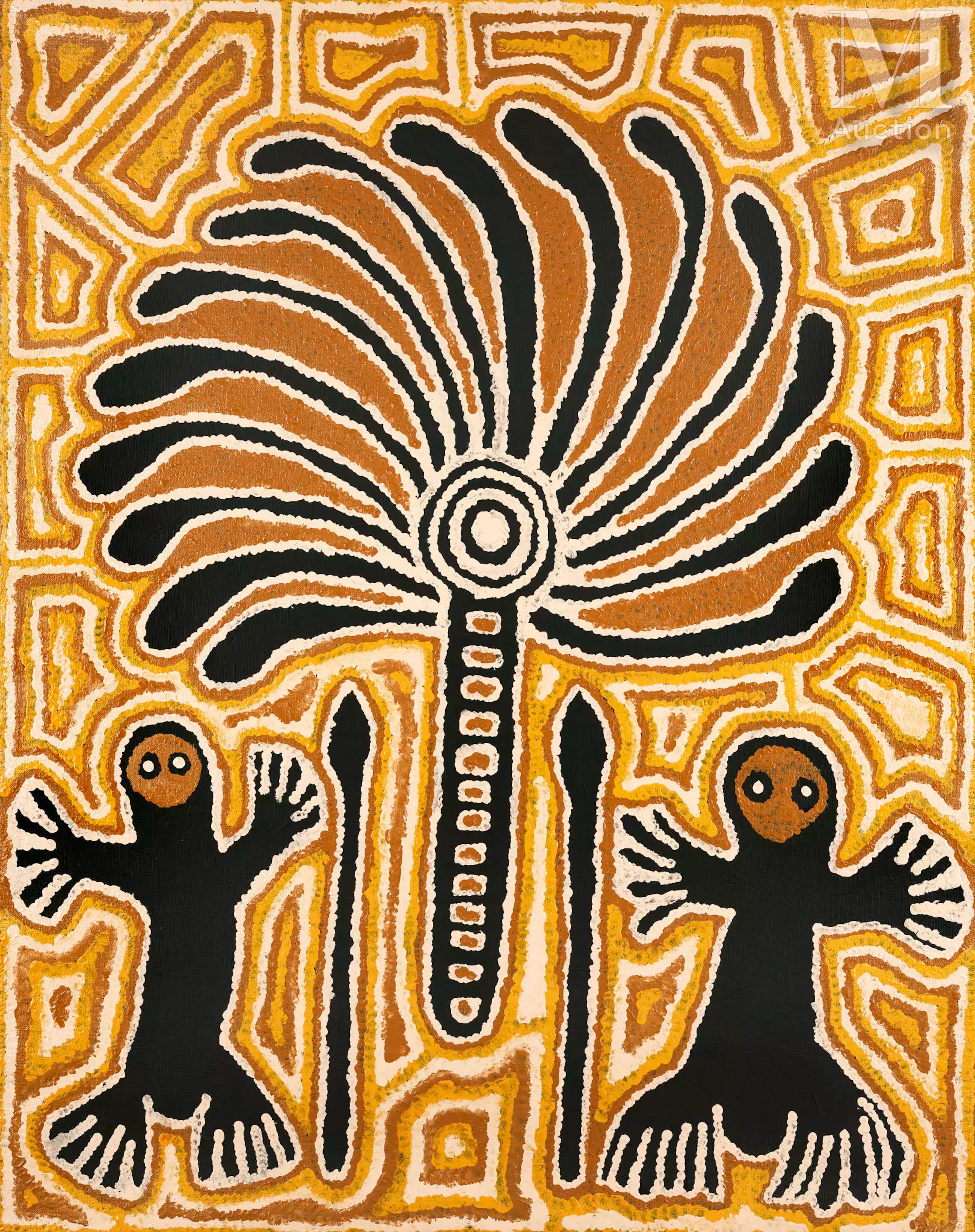 Linda Syddick Napaltjarri (c. 1937 - ) Sans titre