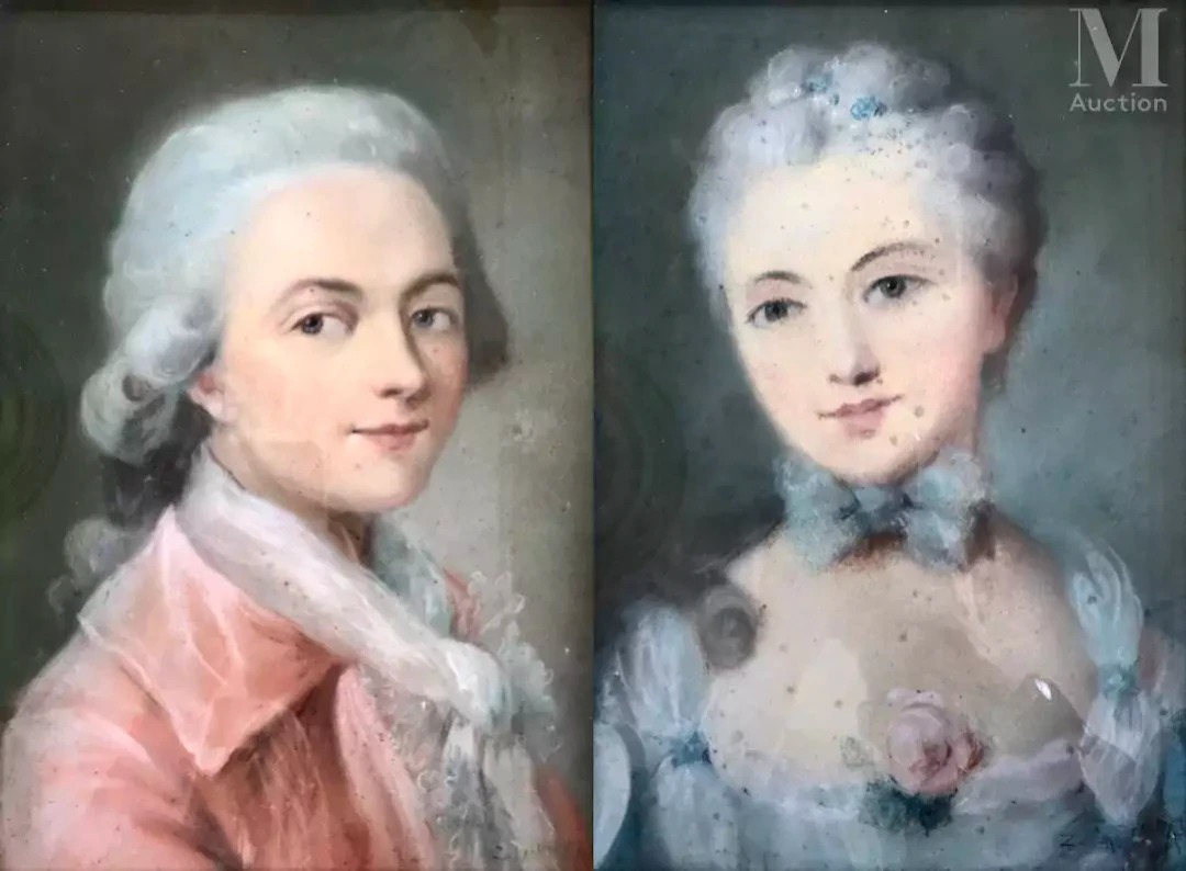 Paire de pastels