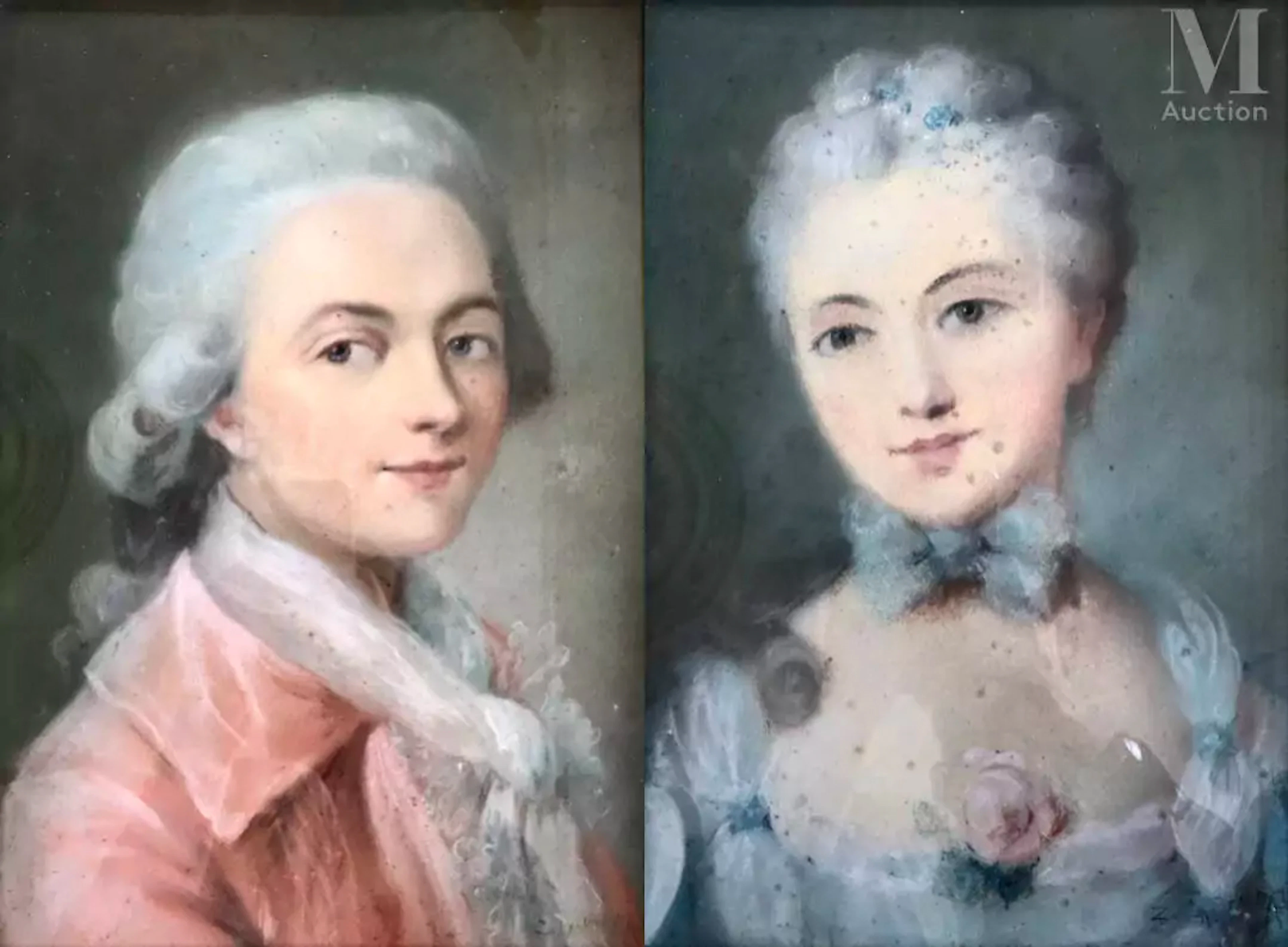 Paire de pastels