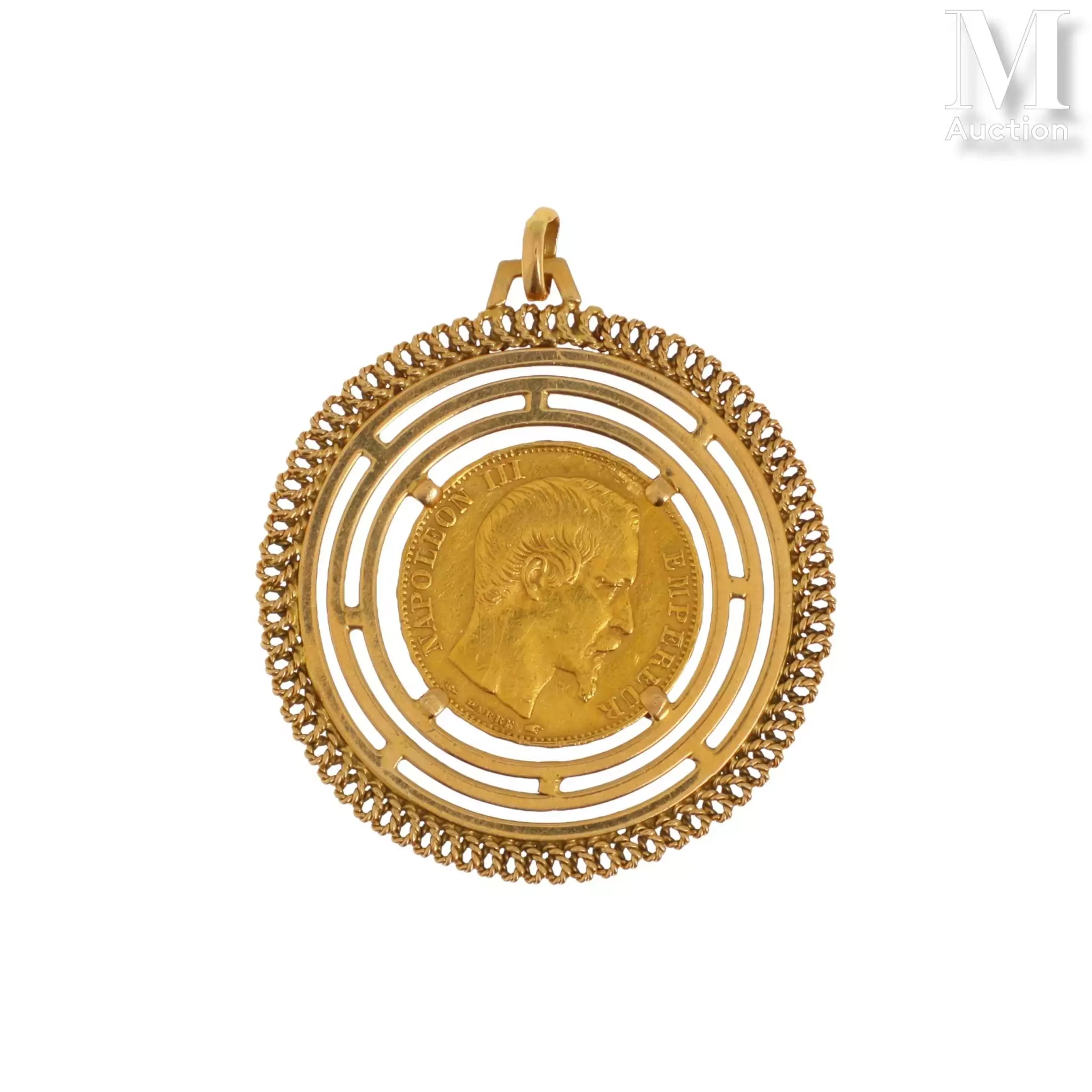 Pendentif pièce 20 FF or