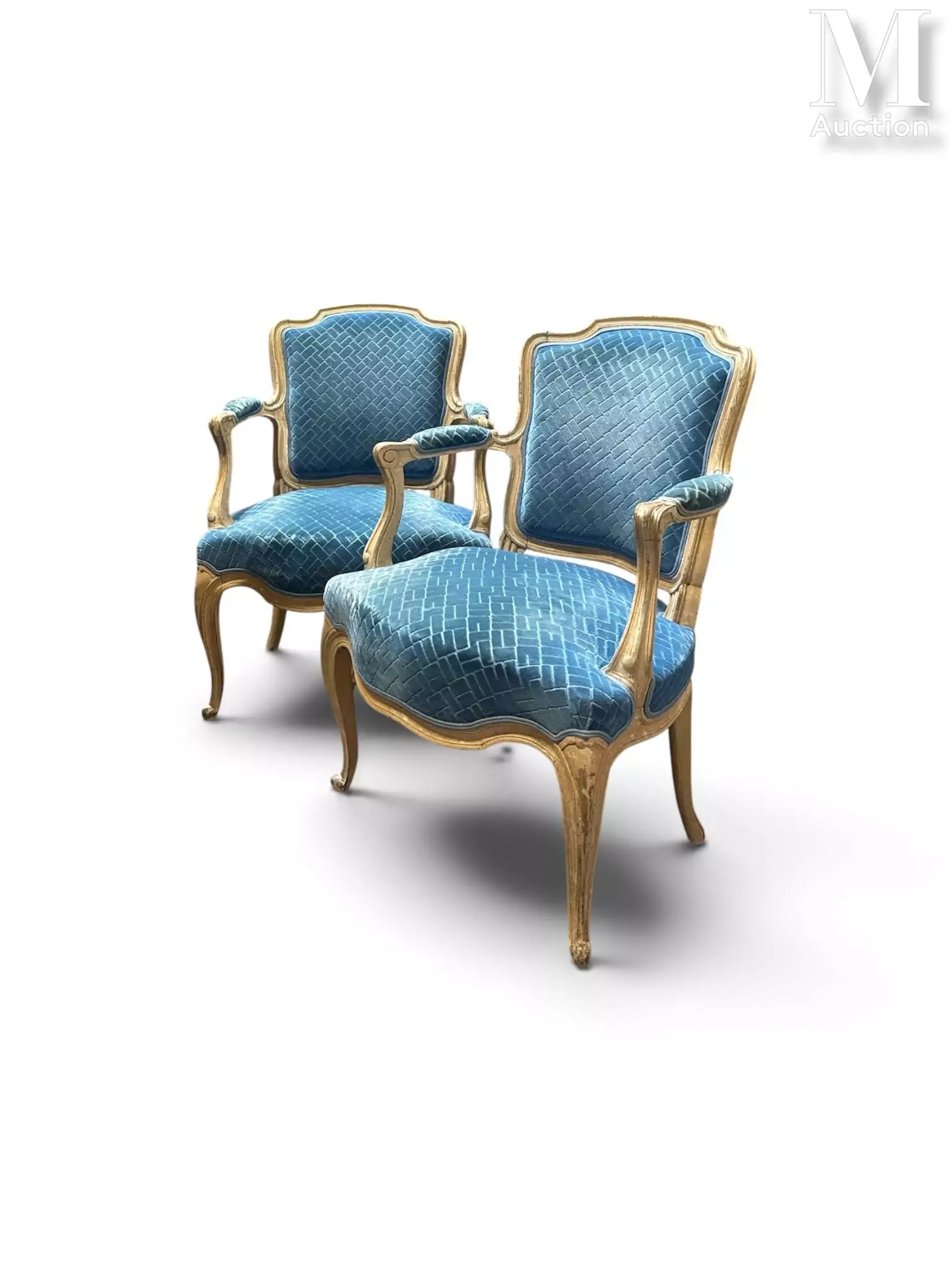 PAIRE DE FAUTEUILS CABRIOLET