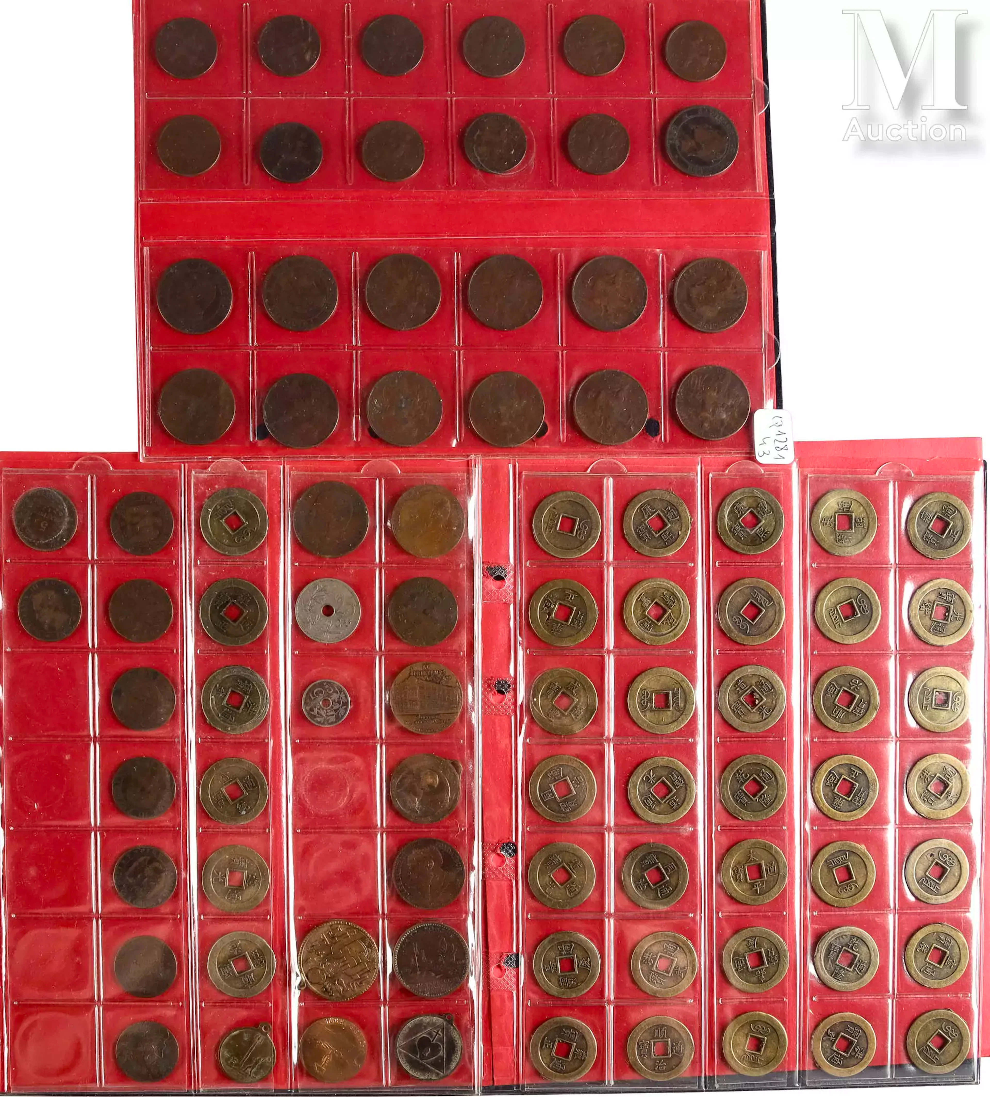 Collection de 87 monnaies