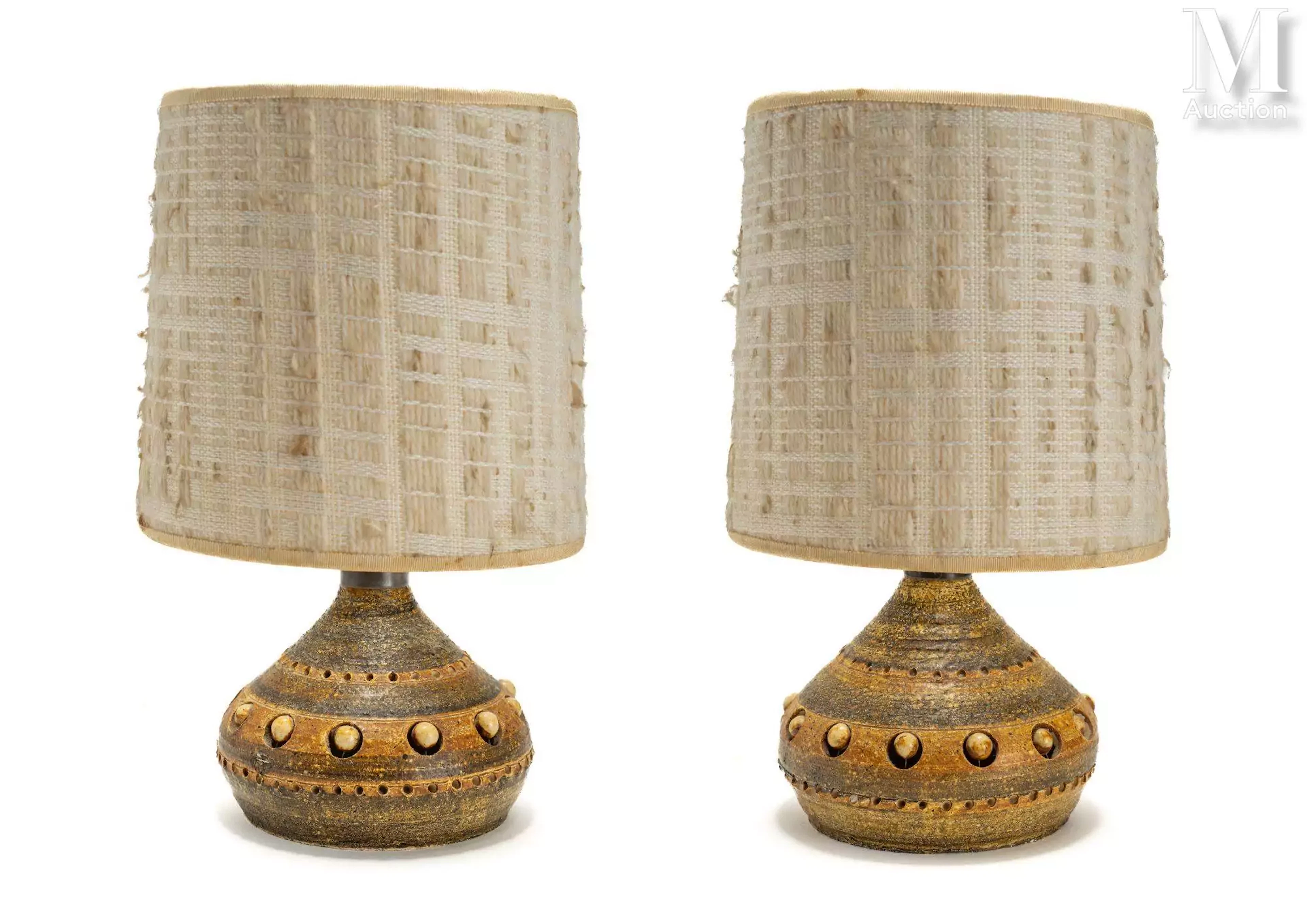 Georges PELLETIER (1938-2024) Paire de lampes de chevet