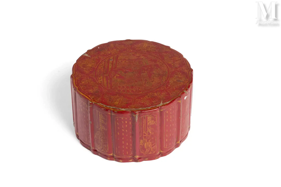 VIETNAM, XIXe siècle Boîte en laque