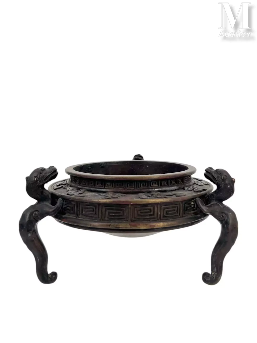 Dans le goût d'Asie Brûle-parfum en bronze
