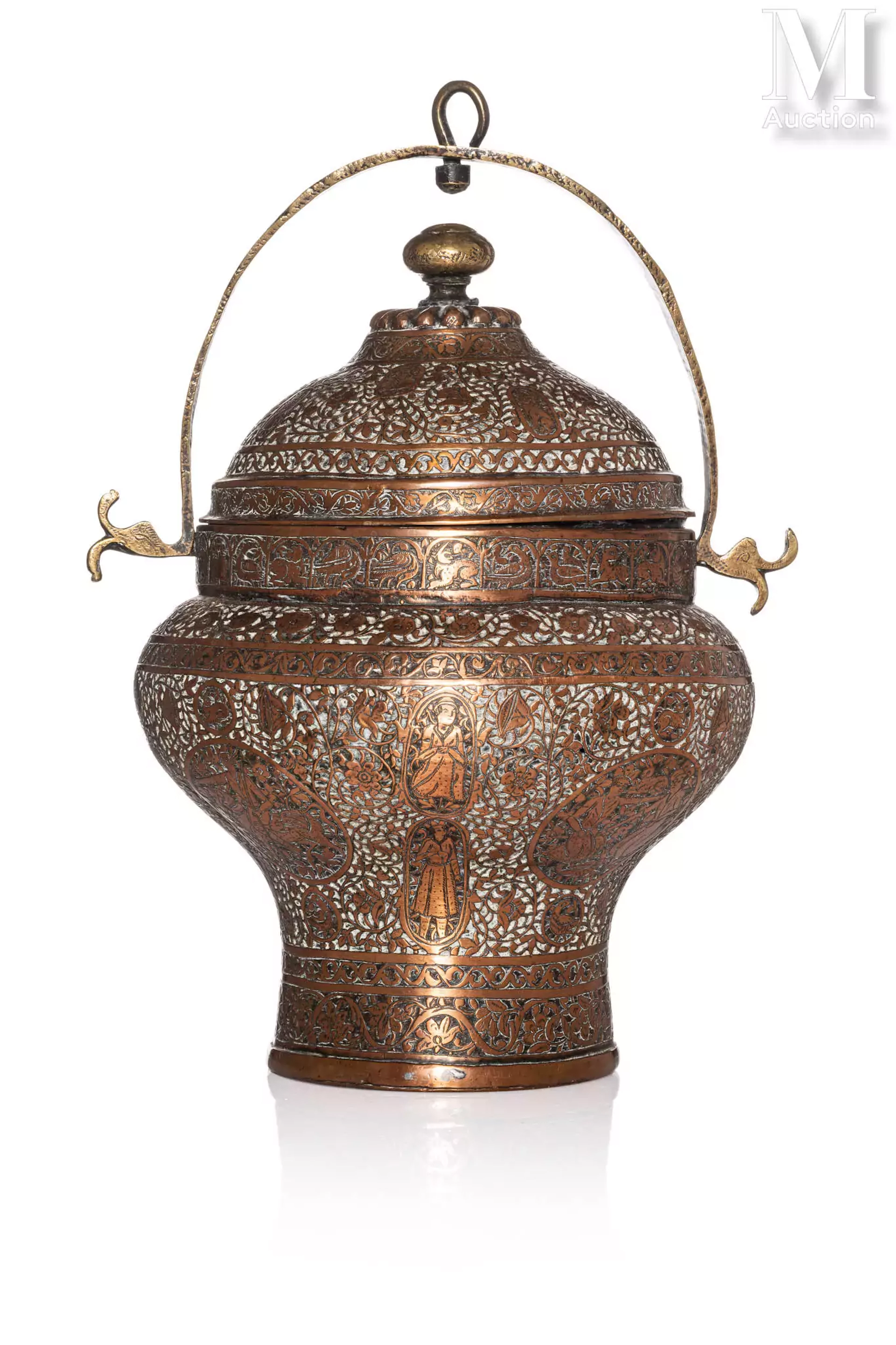 Seau de bain "Satl" Iran, époque Qajar, XIXe siècle