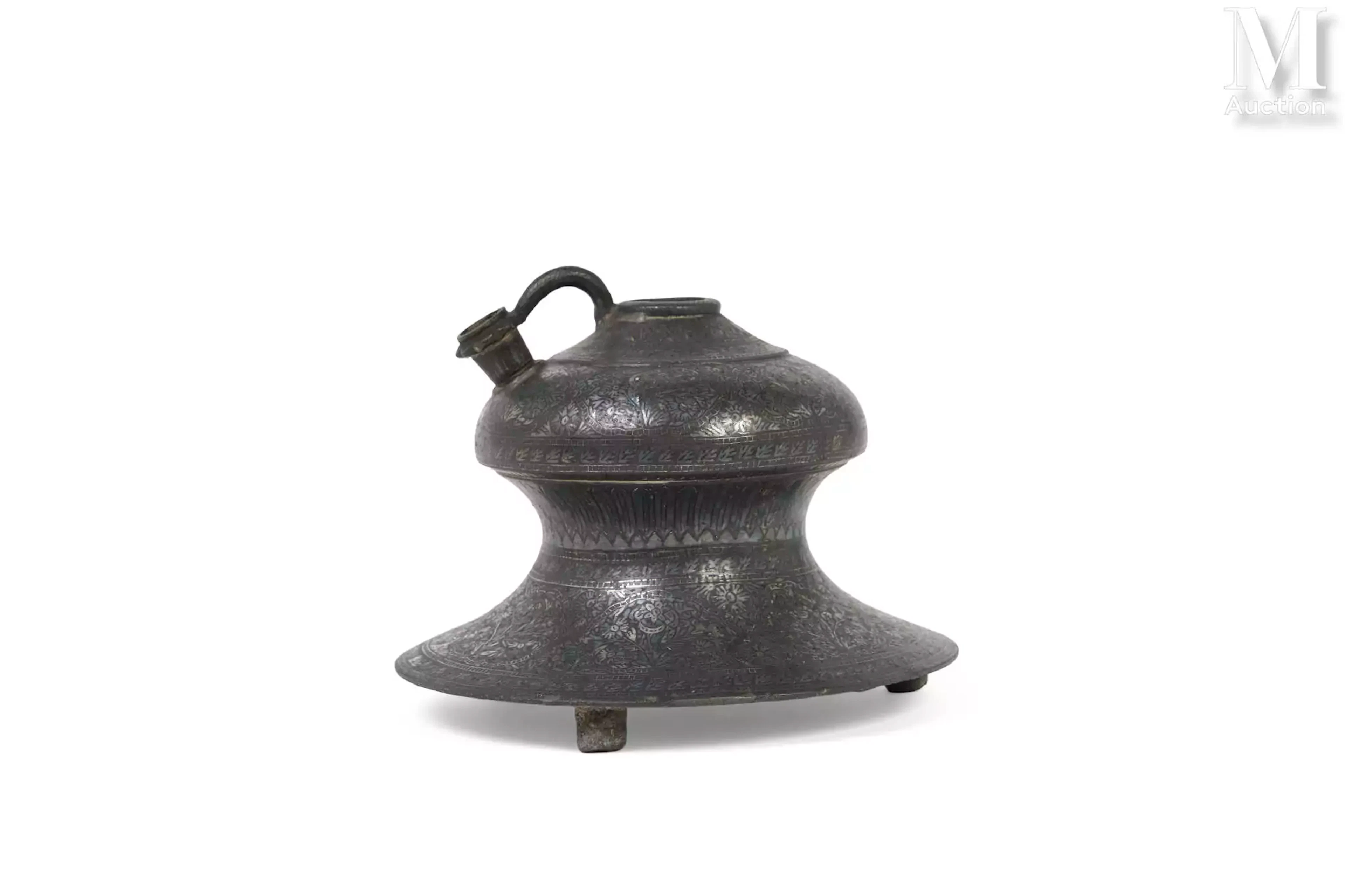 Inde, probablement Deccan, XIXᵉ siècle Base de hookah