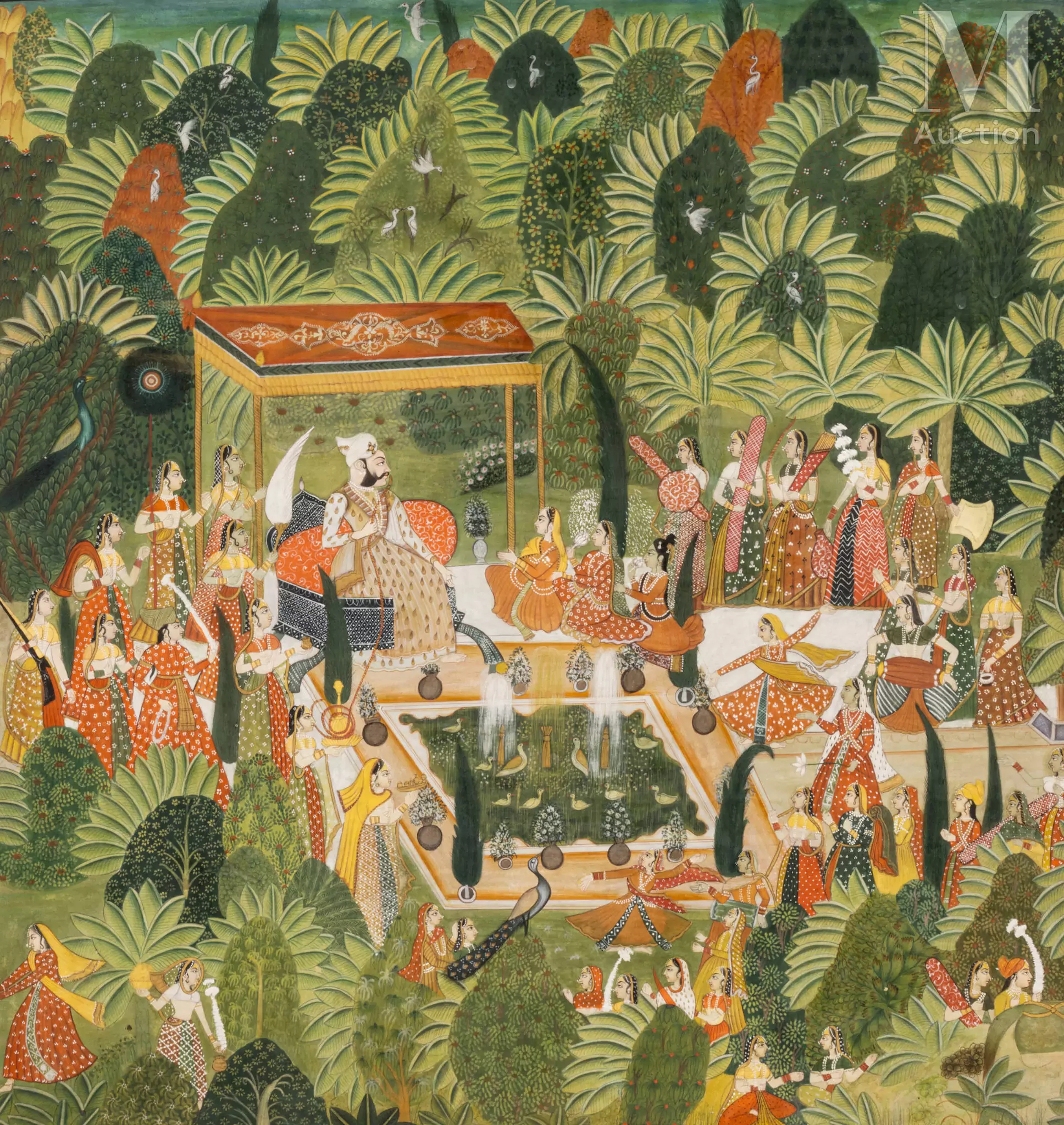 Fête princière BUNDI, Rajasthan, fin du XIXᵉ siècle