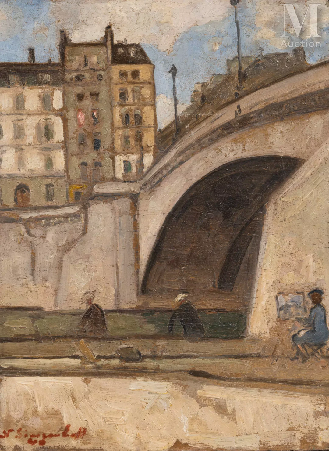 Nicolas SINEZOUBOFF (Moscou 1891- Chartres 1956) Femme peintre près