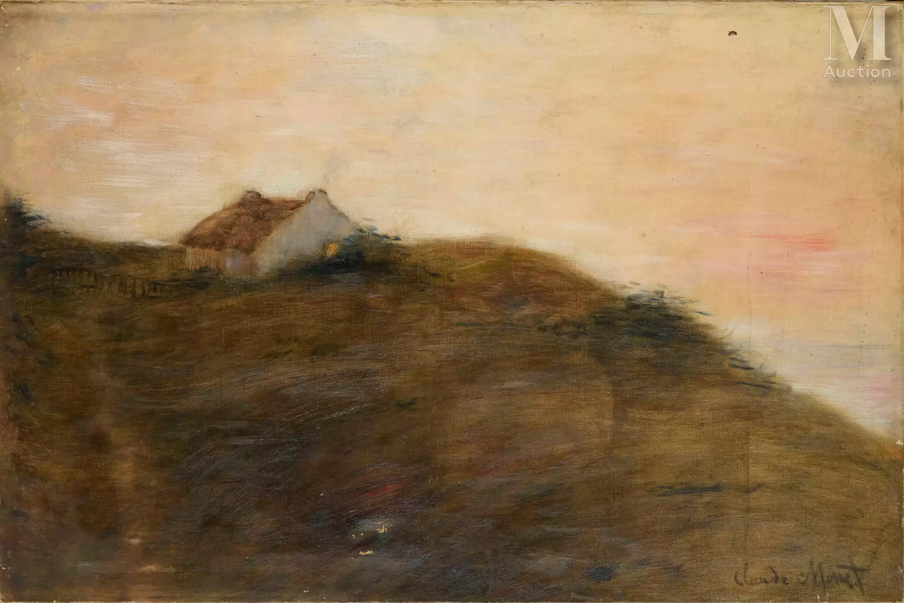 Ecole FRANCAISE du début du XXe siècle La cabane du pêcheur