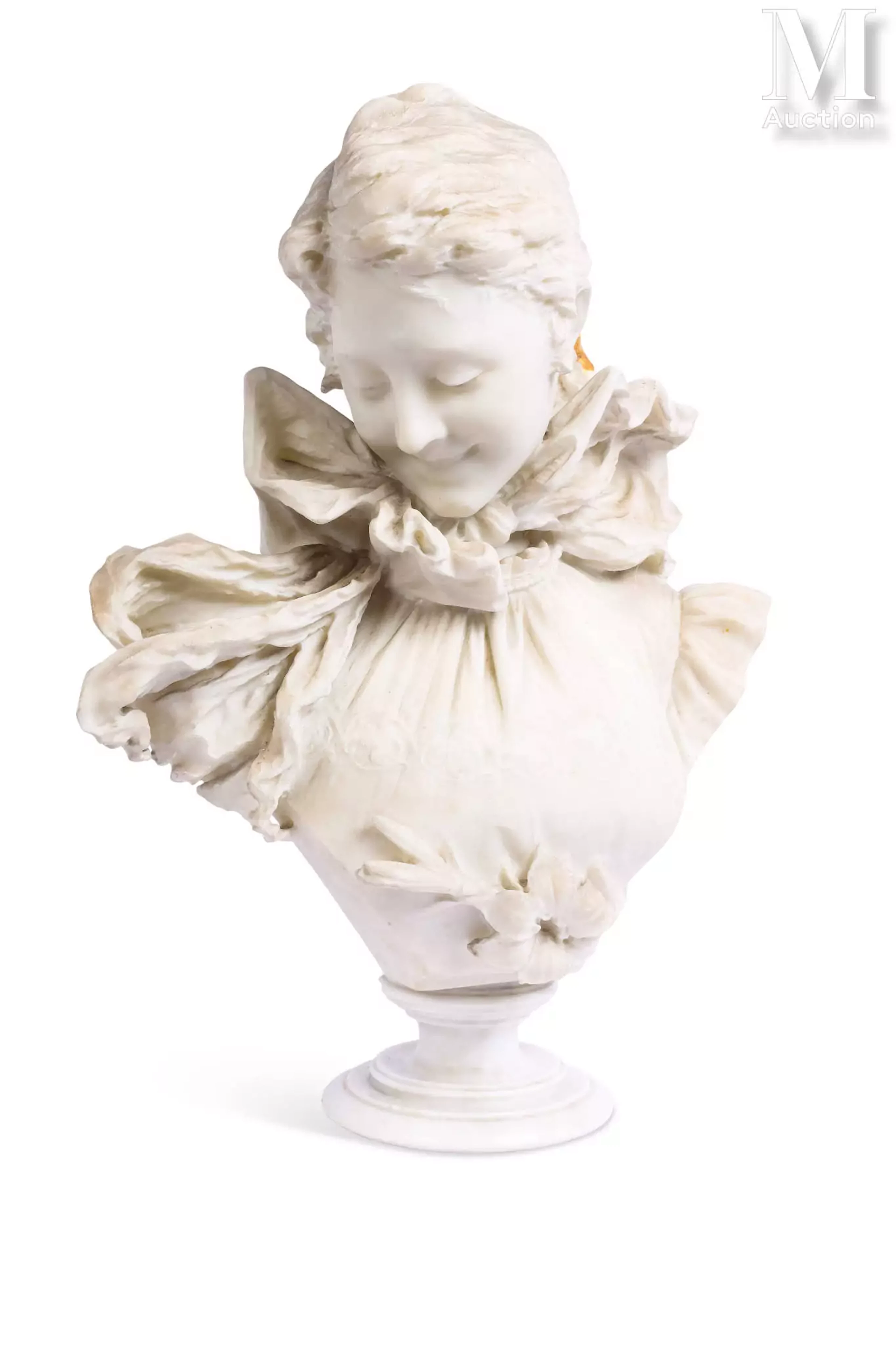 Pietro BAZZANTI (1823-1874) Buste de jeune fille