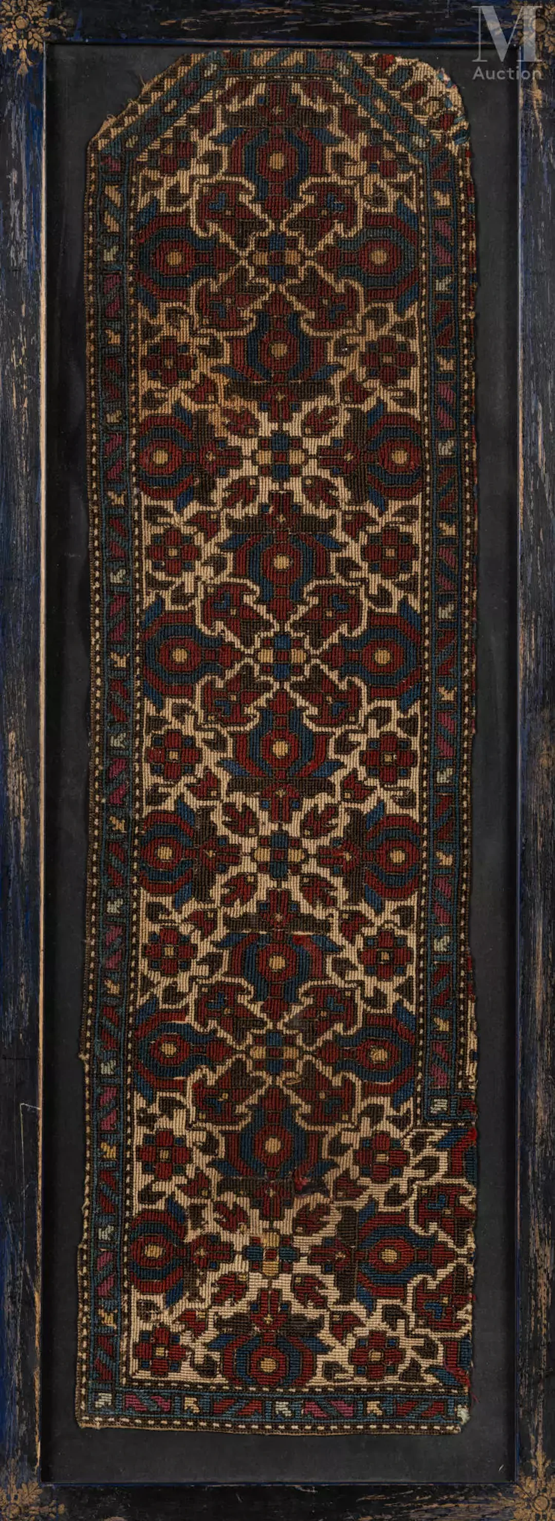Fragment d'une tenture de mihrab Asie centrale ou Balkans, fin XVIIIe