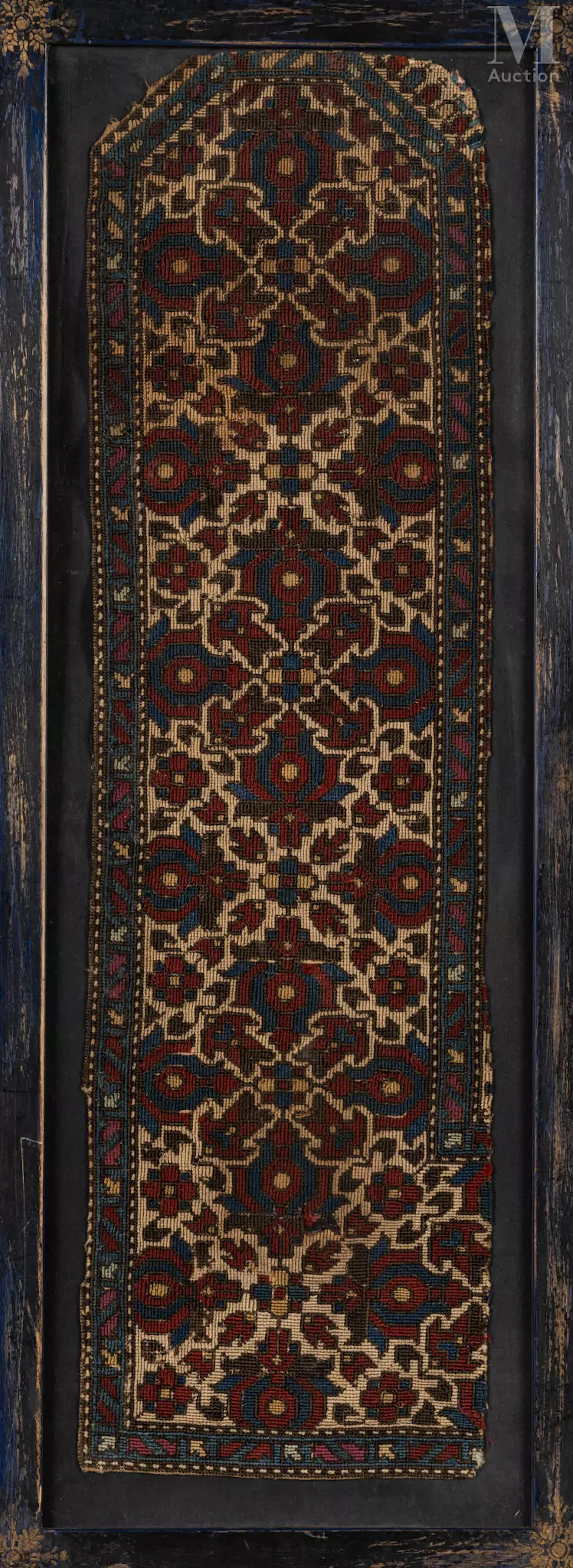 Fragment d'une tenture de mihrab Asie centrale ou Balkans, fin XVIIIe