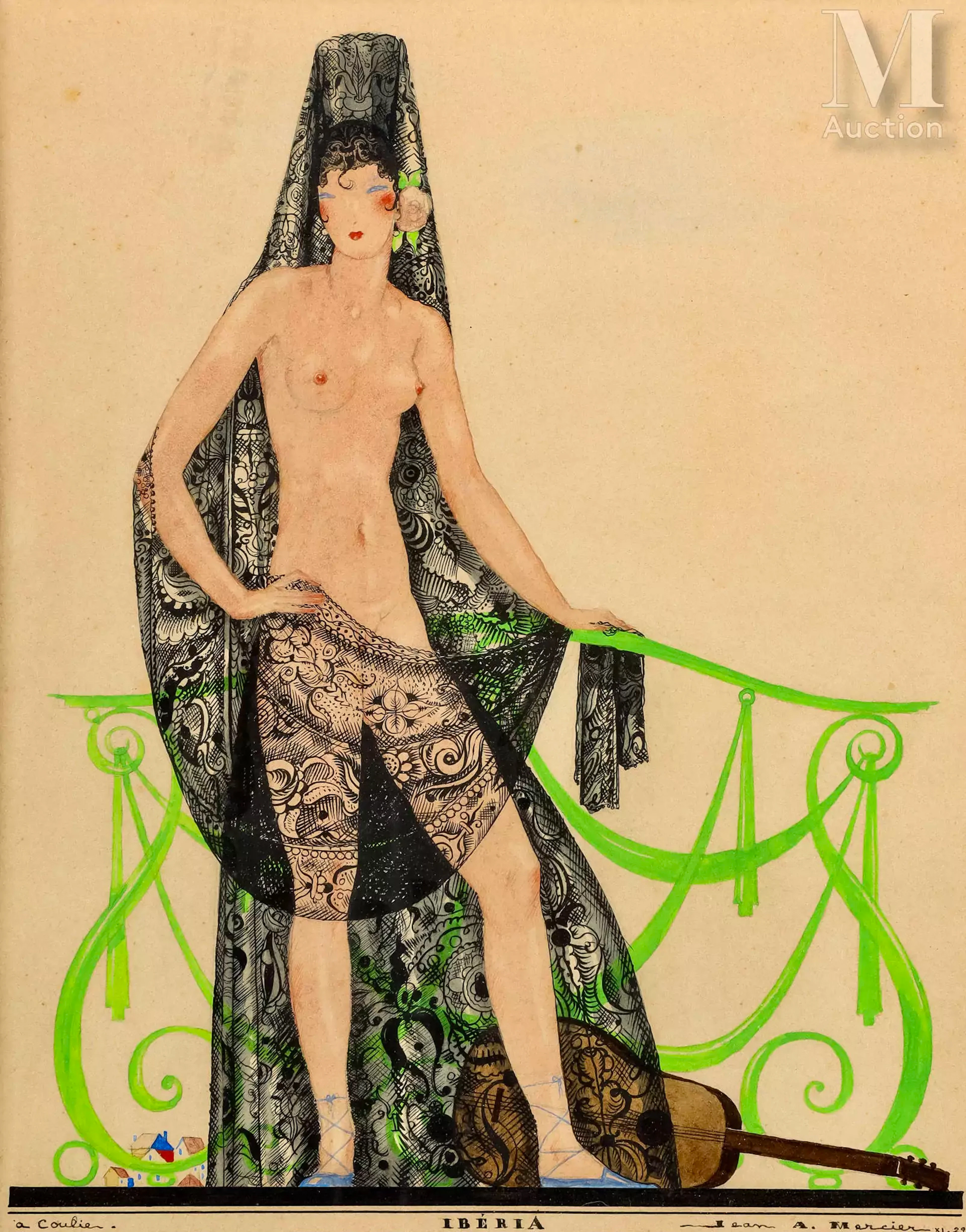 Jean Adrien MERCIER (1899-1995) "Ibéria" - Espagne