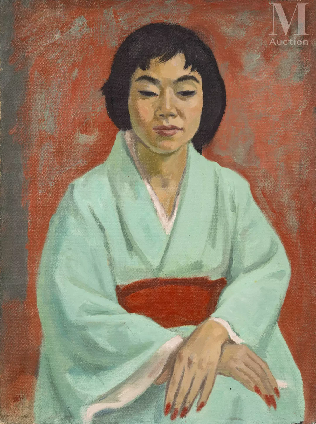 Jacob MARKIEL (Lodz 1911 - Paris 2008) Japonaise au Kimono