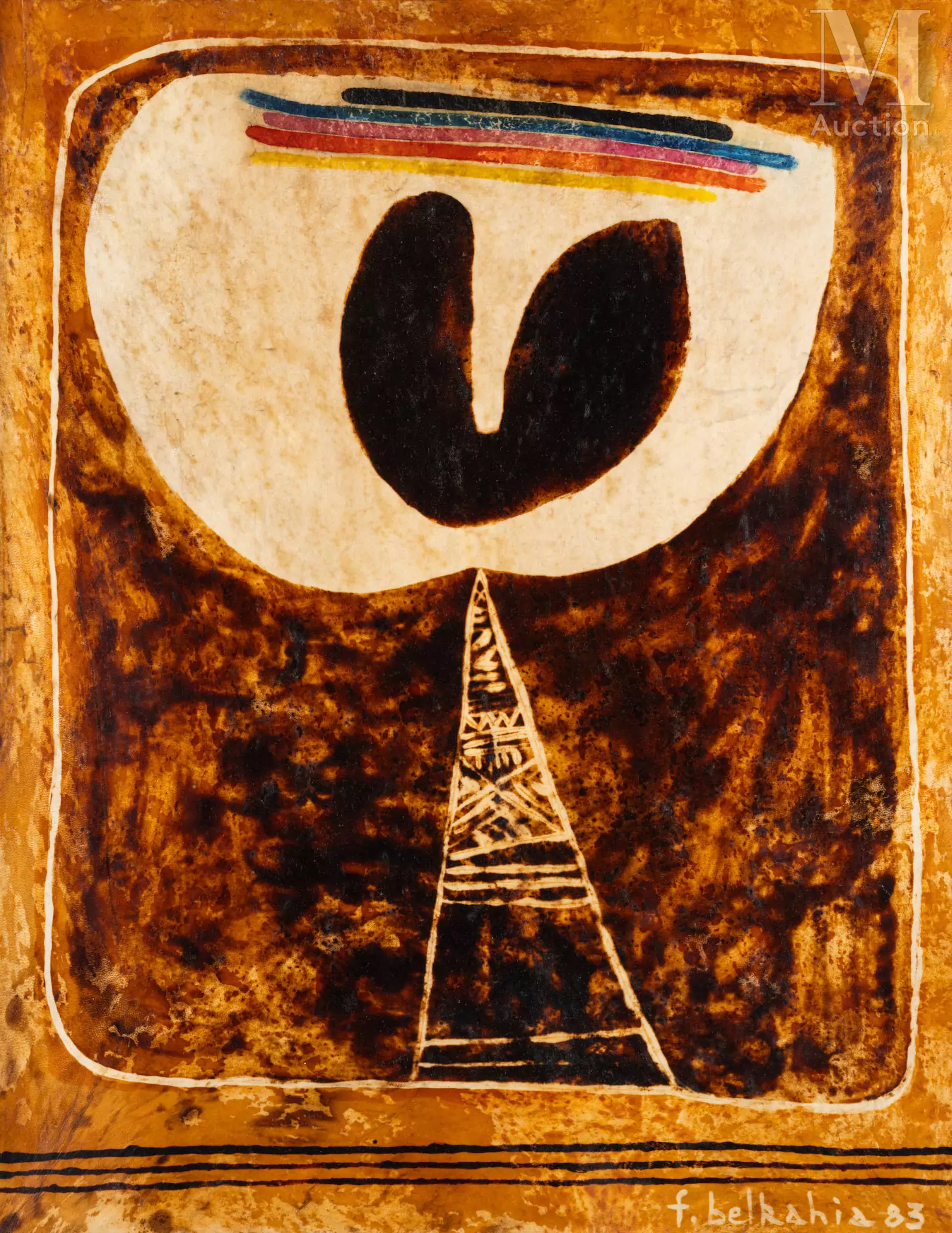 Farid BELKAHIA (Marrakech 1934 - 2014) Aube, (19)83