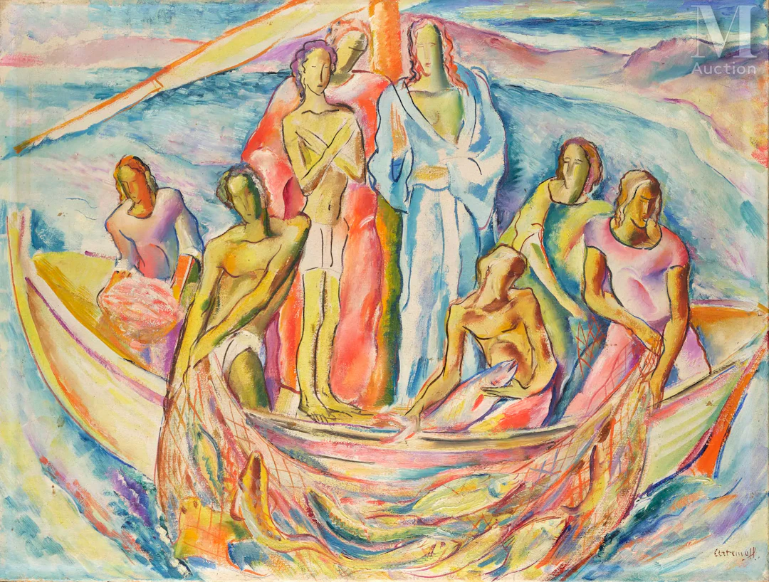 Georges ARTEMOFF (Ouriupinsk 1892 - Revel 1965) Les pêcheurs
