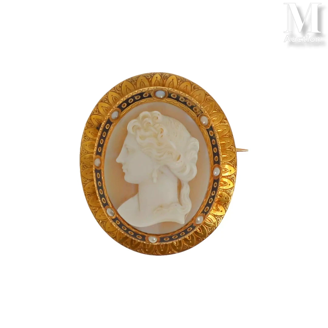 Broche camée