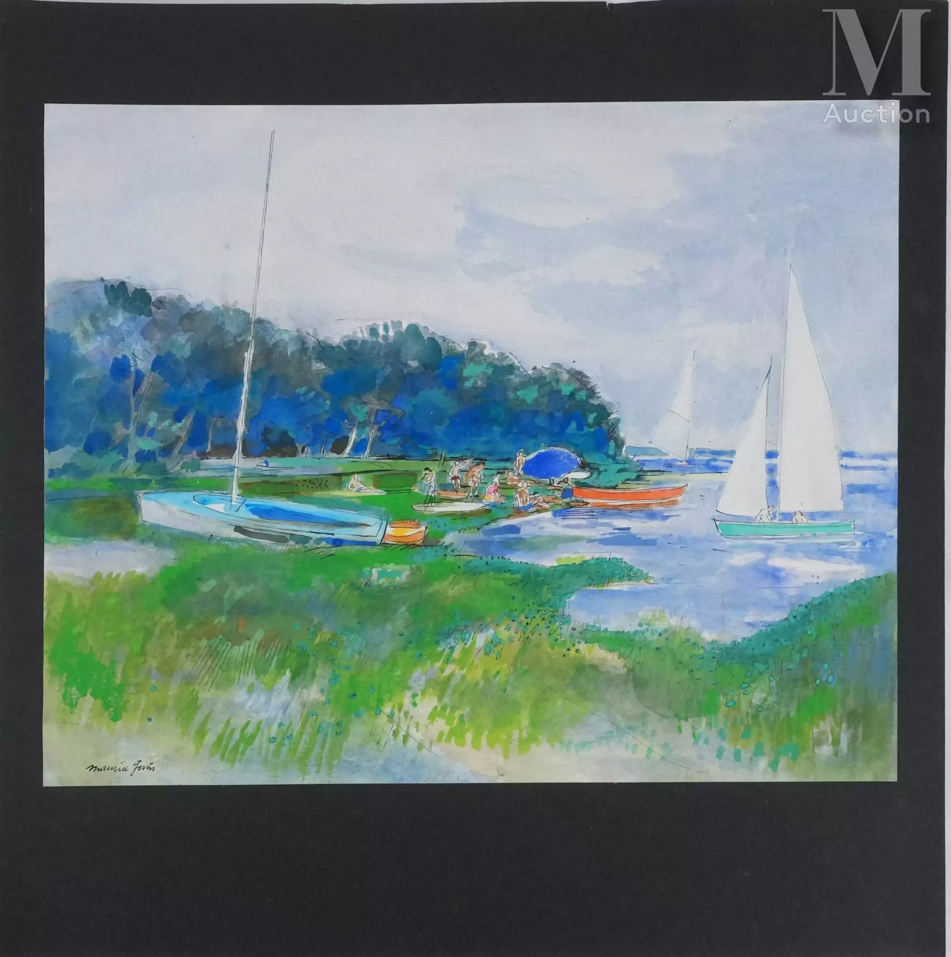 GENIS Maurice Journée au bord du lac