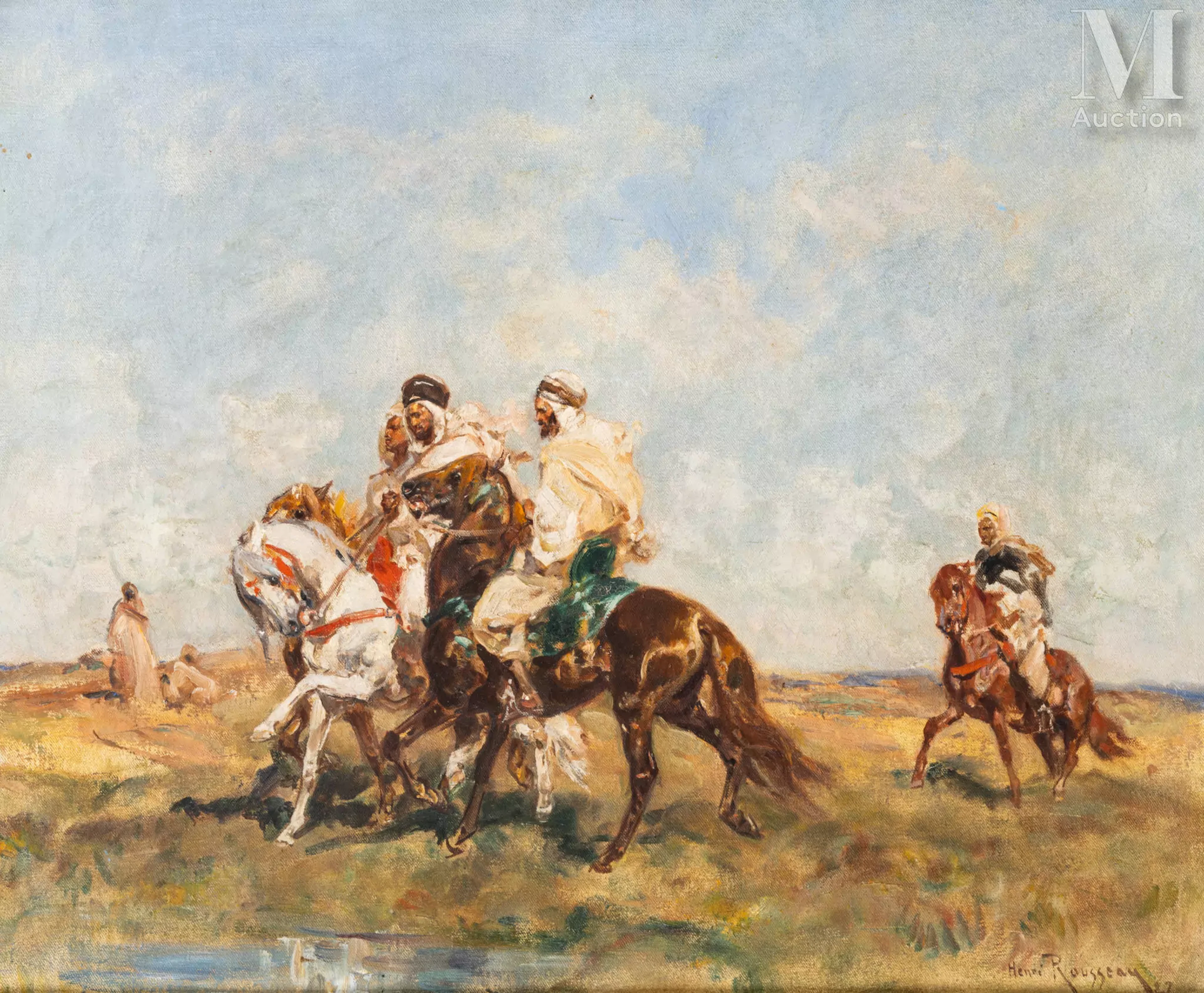 Henri Émilien ROUSSEAU (Le Caire 1875 - Aix-en-Provence 1933) En pays