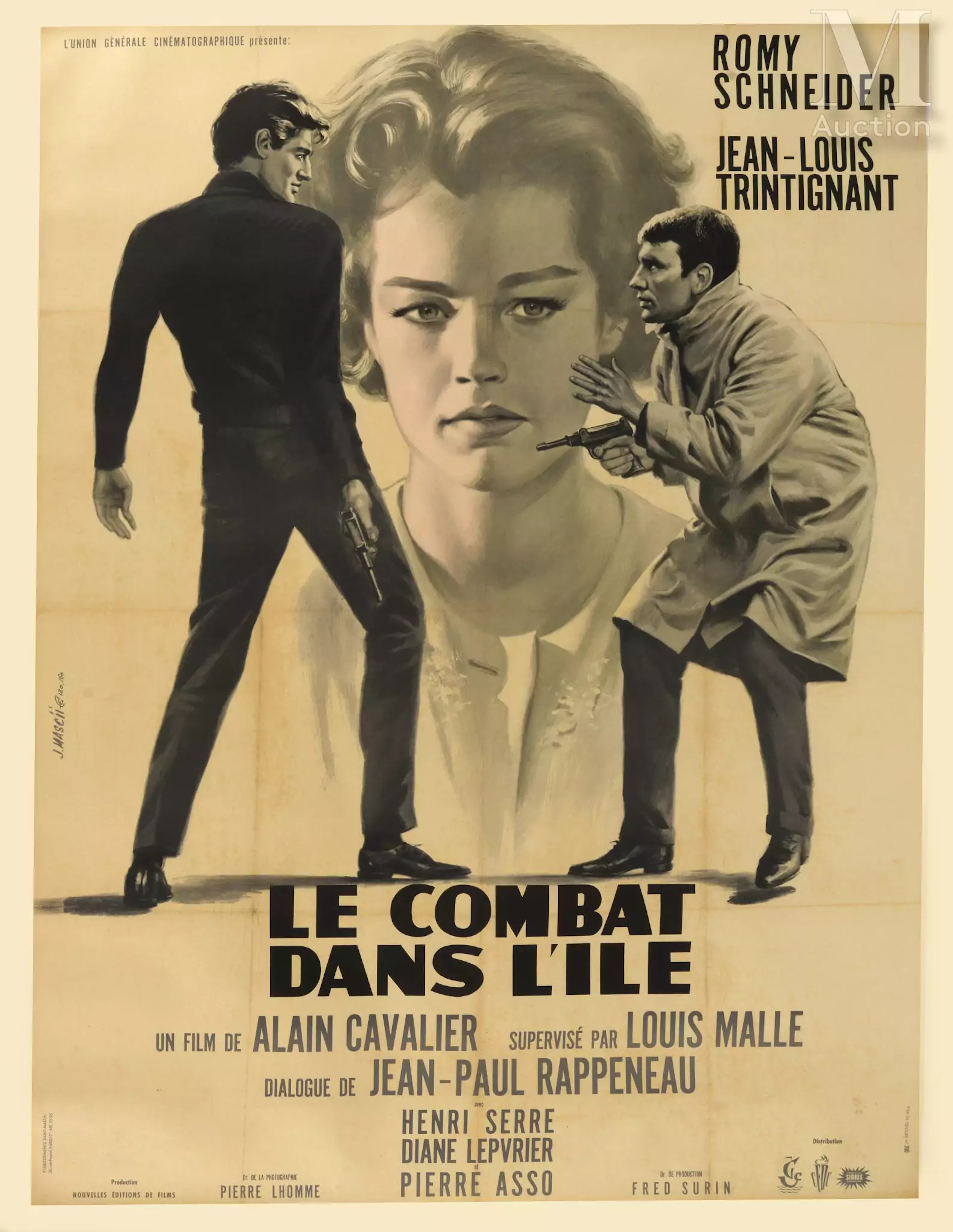 LE COMBAT DANS L'ÎLE Trois affiches