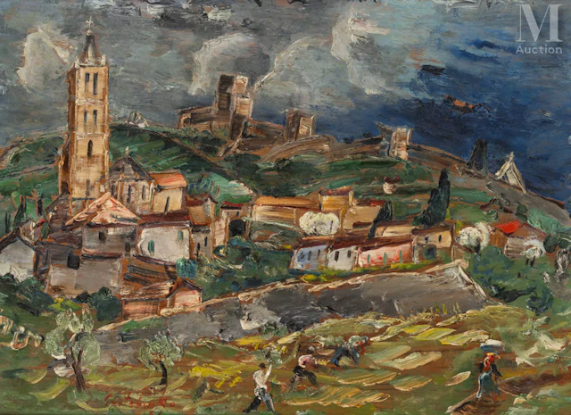 Alexis GRITCHENKO (Krolevets 1883 - Vence 1977) Paysage de Santa Clara