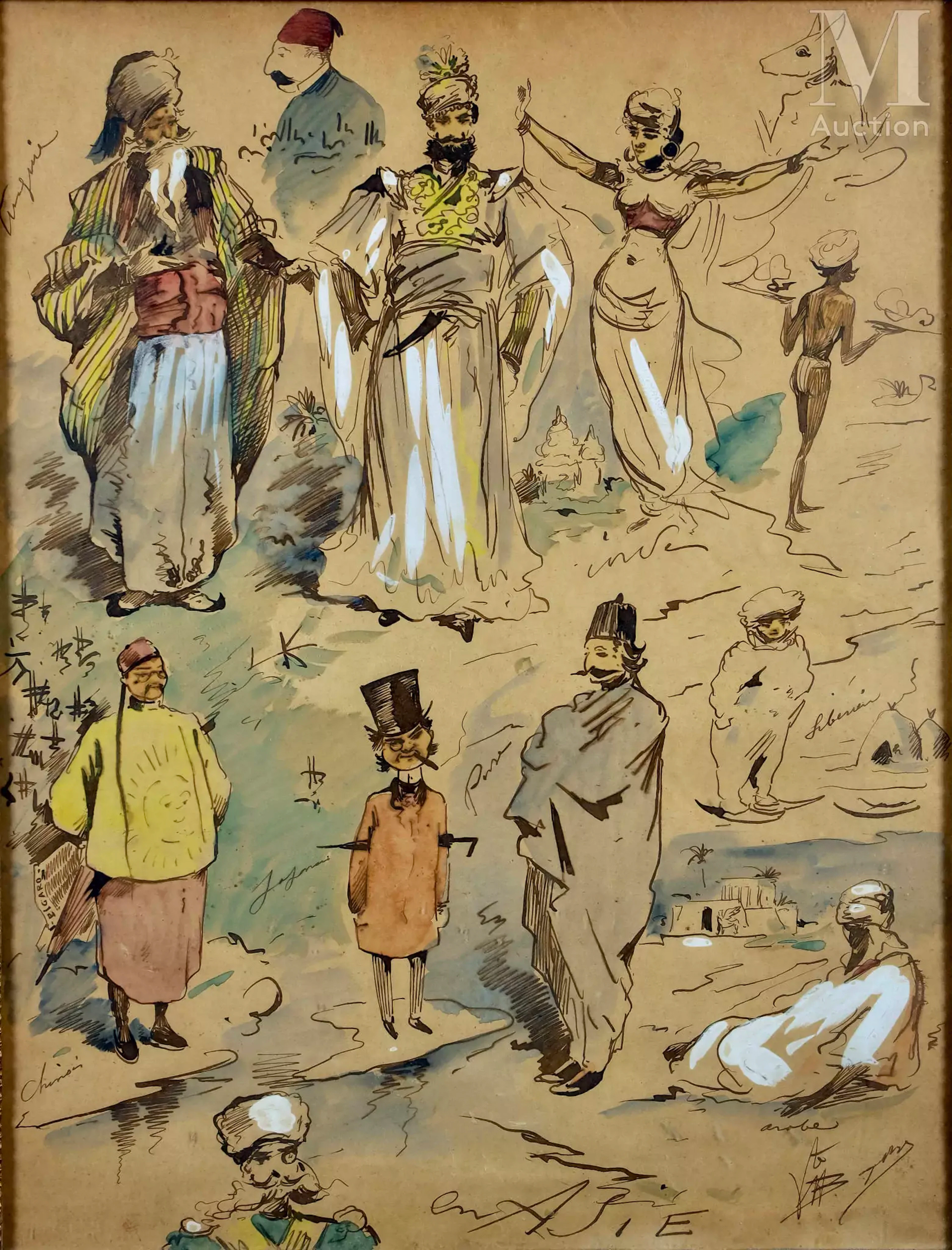 Ecole FRANCAISE du XIXème siècle L'Orient et l'Asie