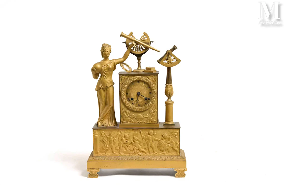 Pendule à l'allégorie de l'Astronomie, XIXe siècle
