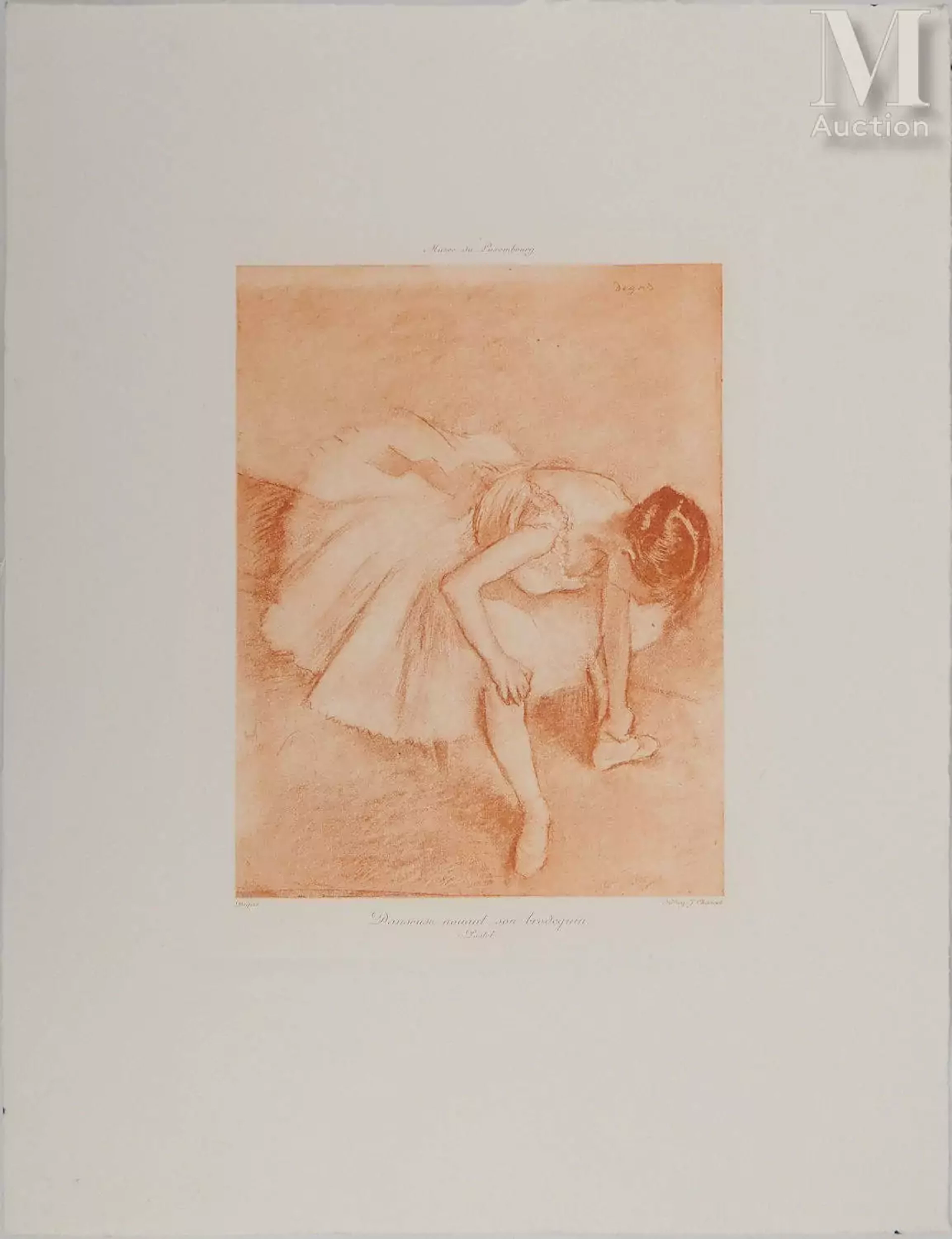 DEGAS Edgar Danseuse nouant son brodequin